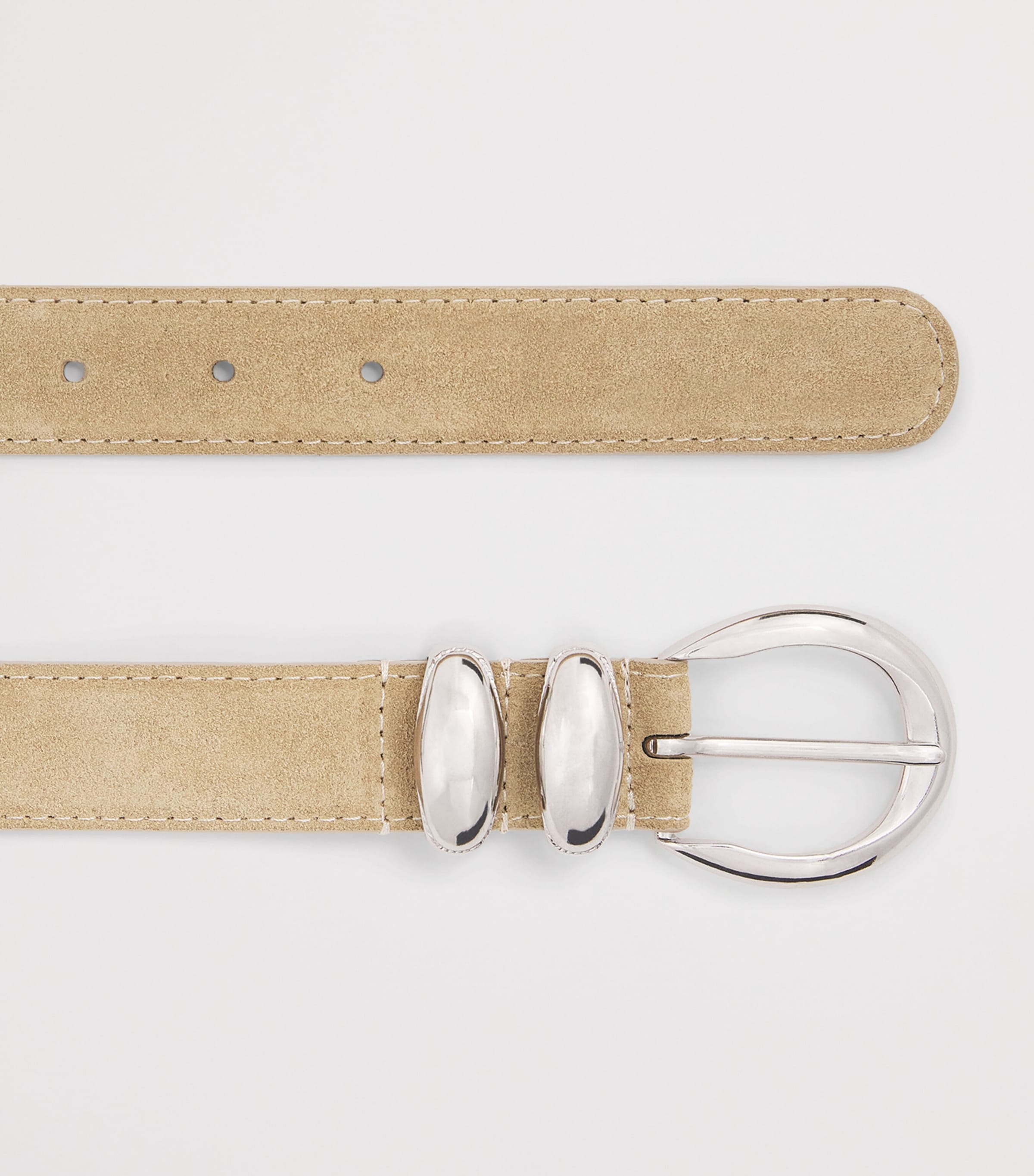 Suede Belt BEIGE Image 4