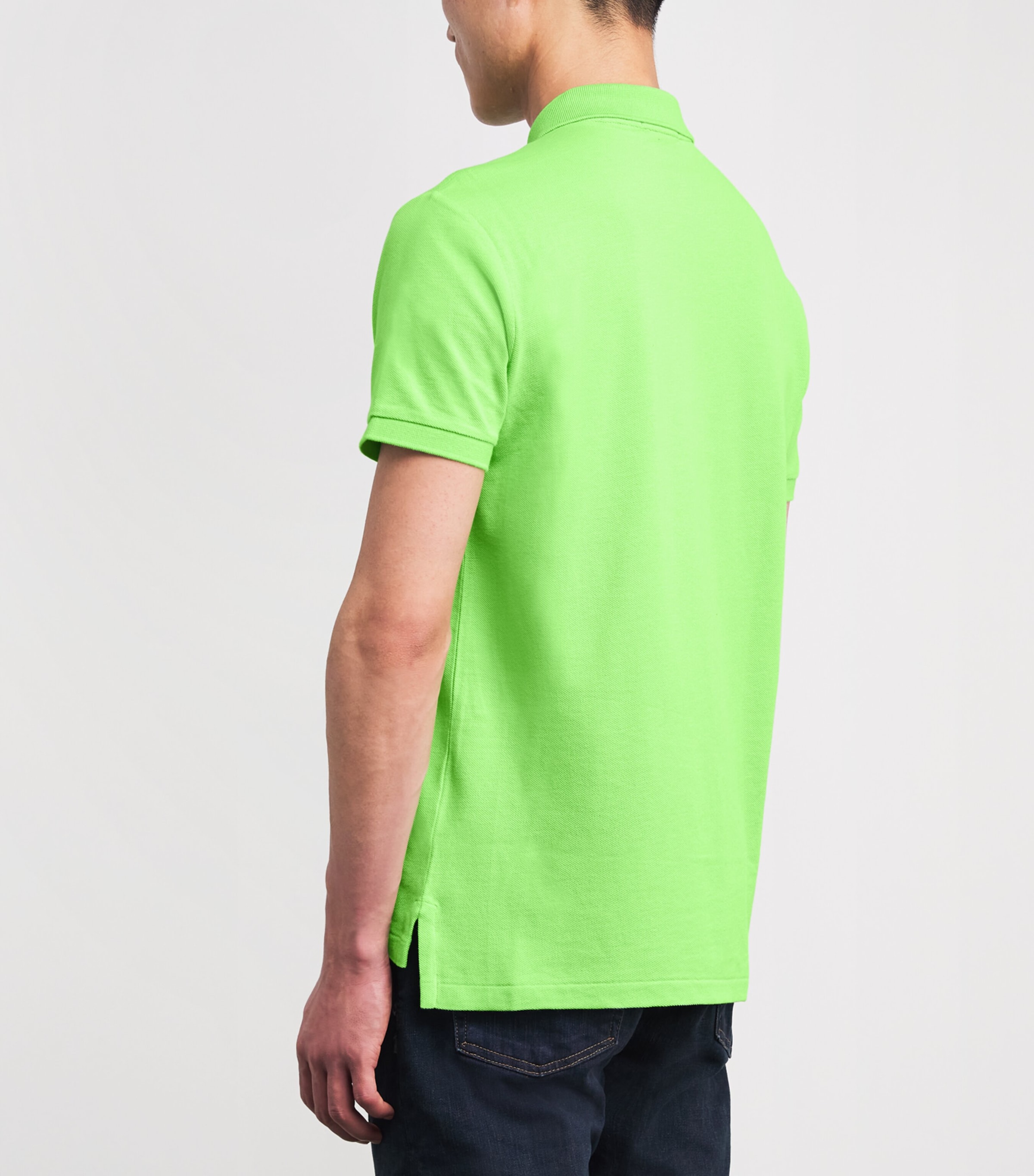 Polo Ralph Lauren Mens Cotton Mesh Polo Pony Polo Shirt Green Image 4