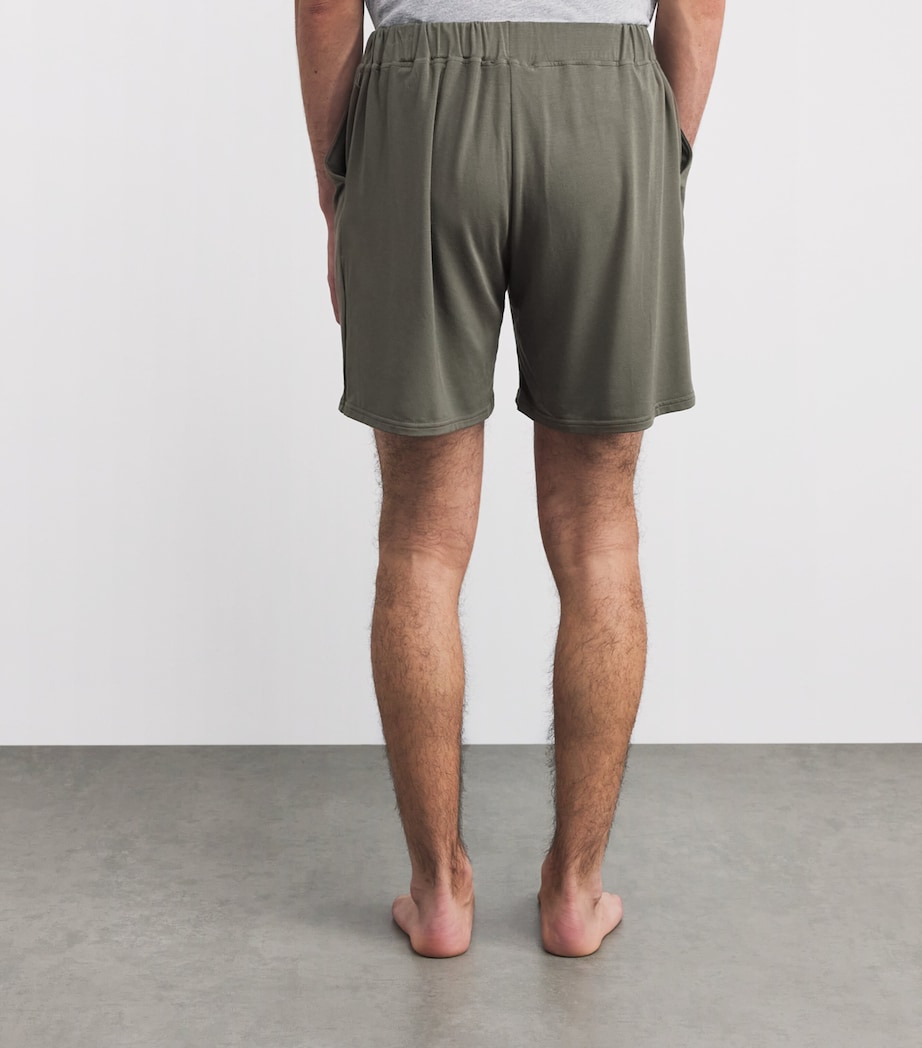 Stretch-Modal Lounge Shorts CHA GREEN/LT GREY Image 4