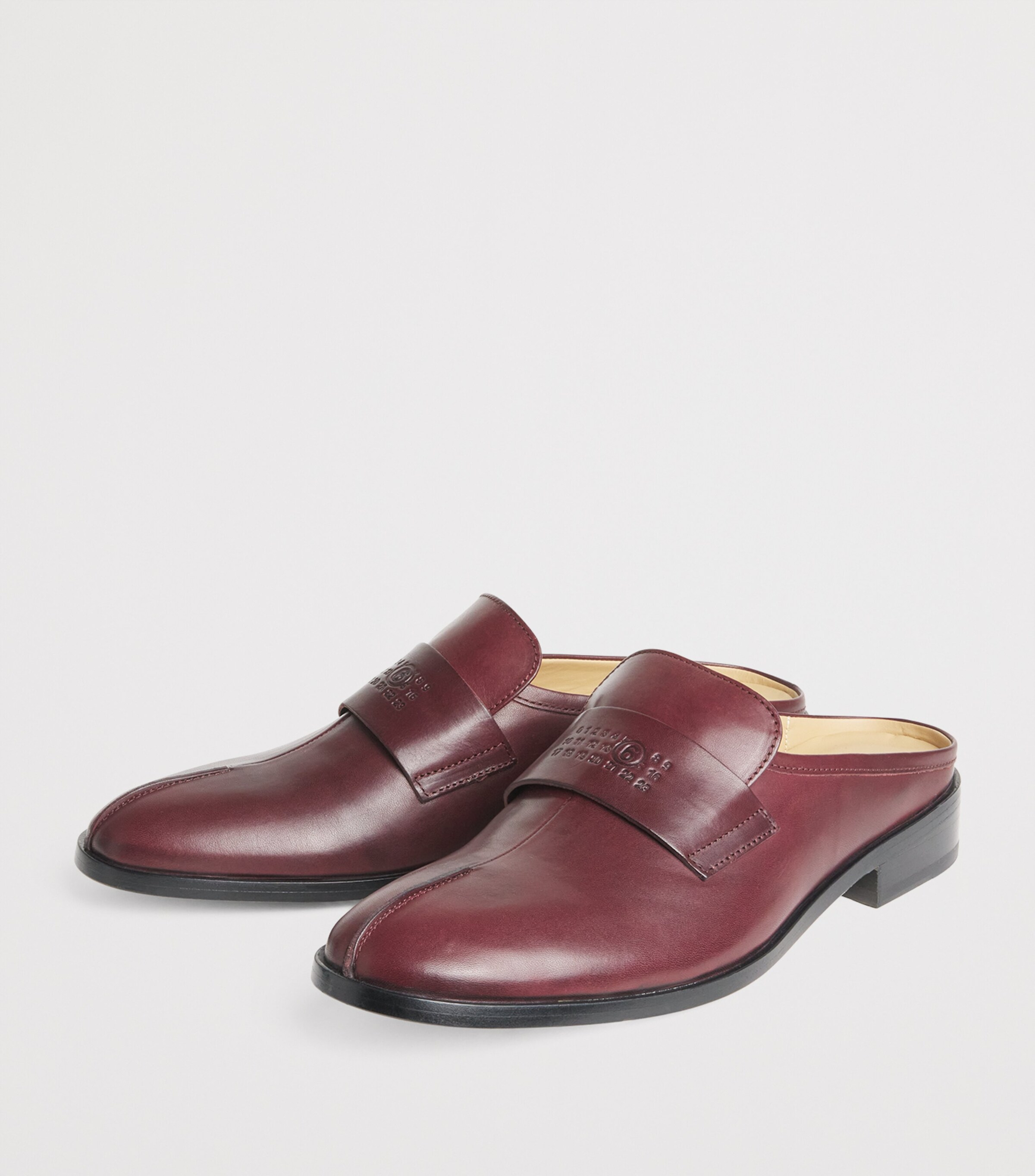 Leather Slip-On Loafers T2353 - BLACK Image 3