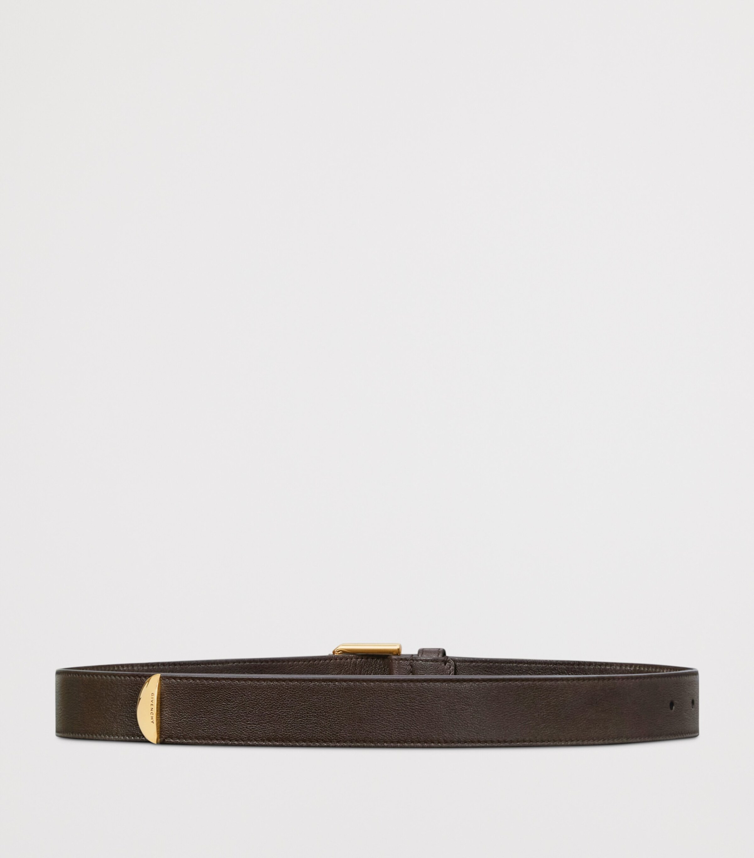 Leather Voyou Belt CHOCOLATE Image 3