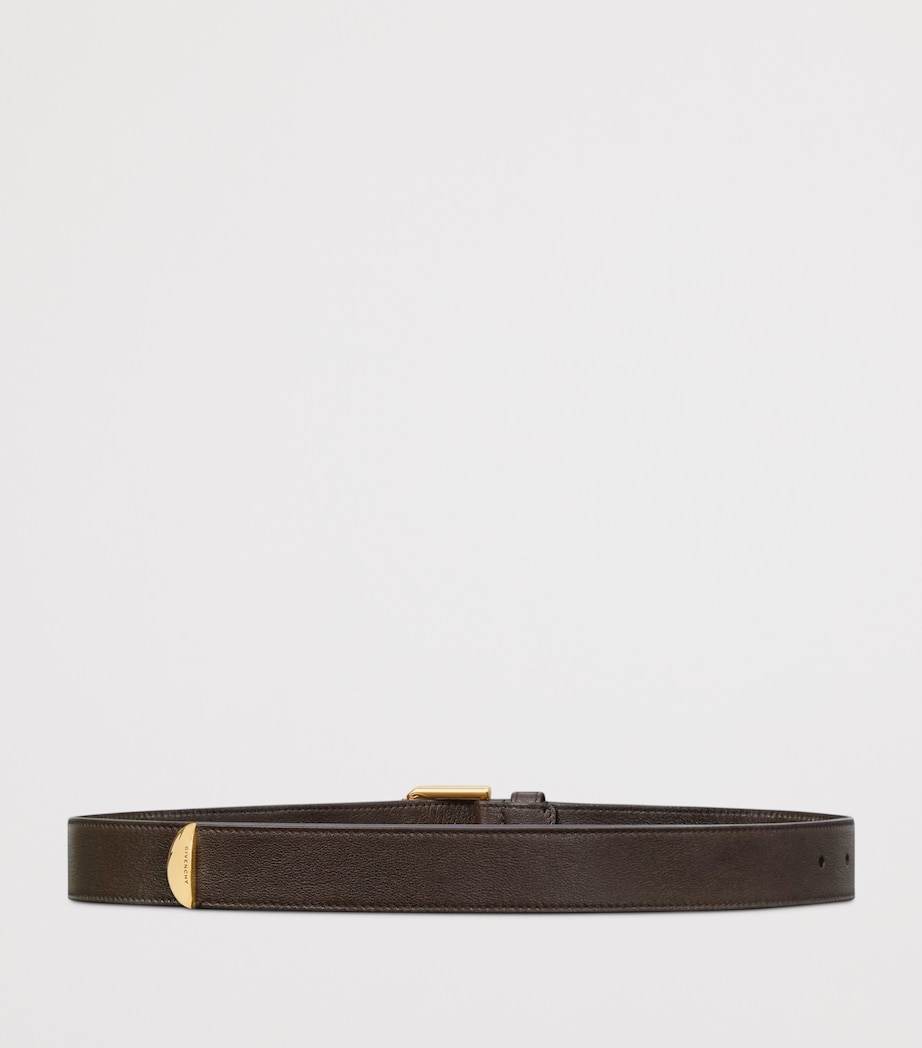Leather Voyou Belt CHOCOLATE Image 3