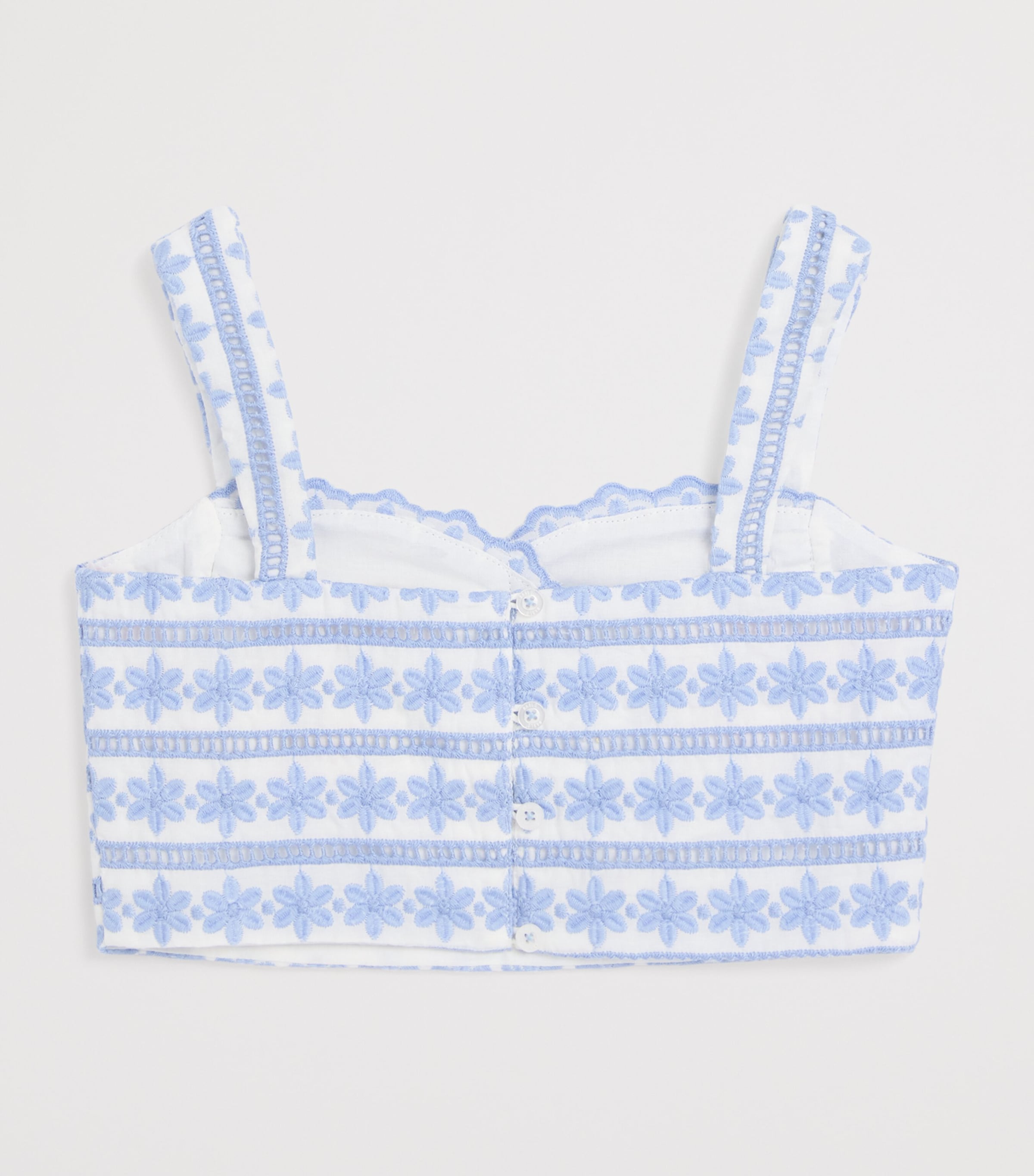MARLO Frilled Odessa Top (2-16 Years) Powder Blue Image 2