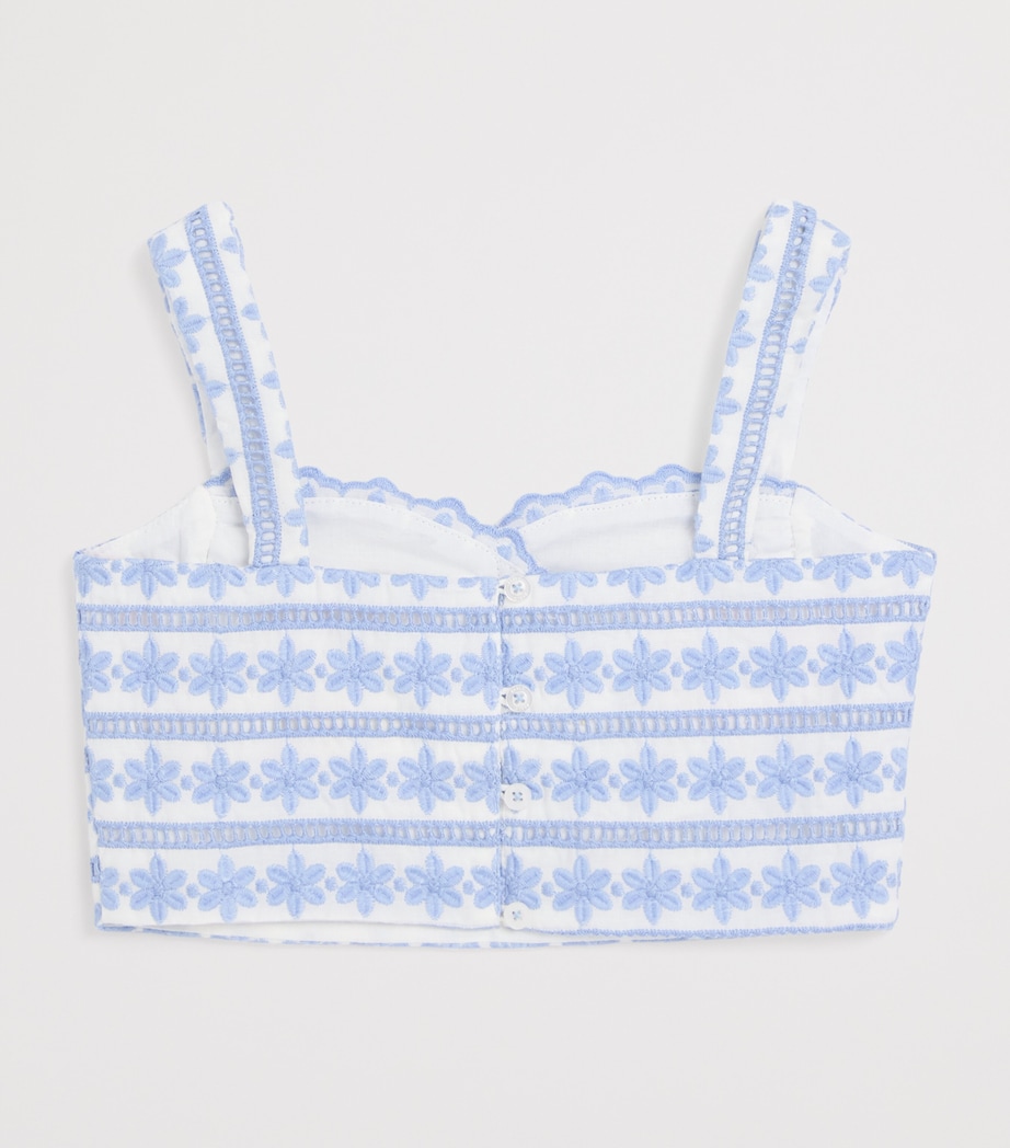 MARLO Frilled Odessa Top (2-16 Years) Powder Blue Image 2