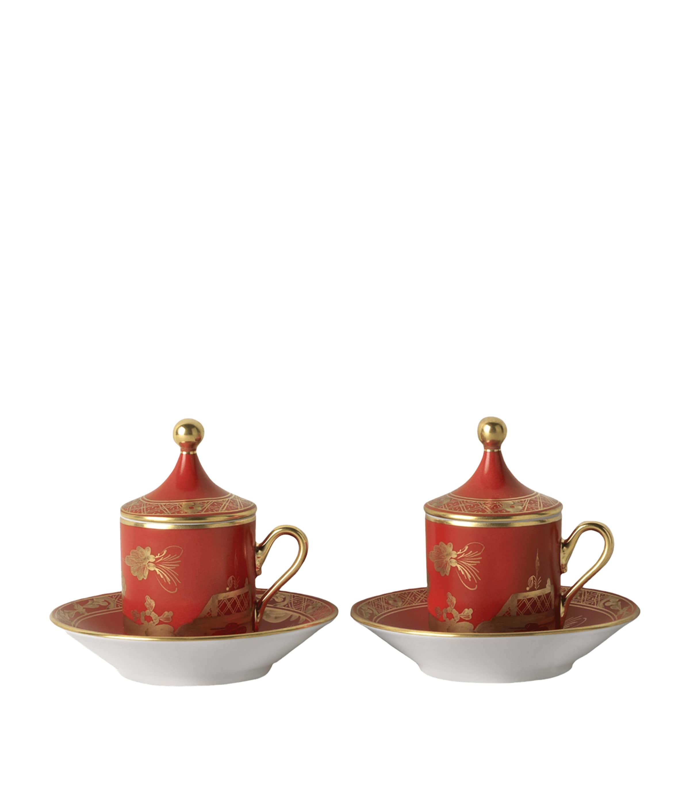GINORI 1735 Oriente Italiano Rubrum Coffee Cup and Saucer | Dining | Tableware | Tea Cups & Saucers | Dining Room