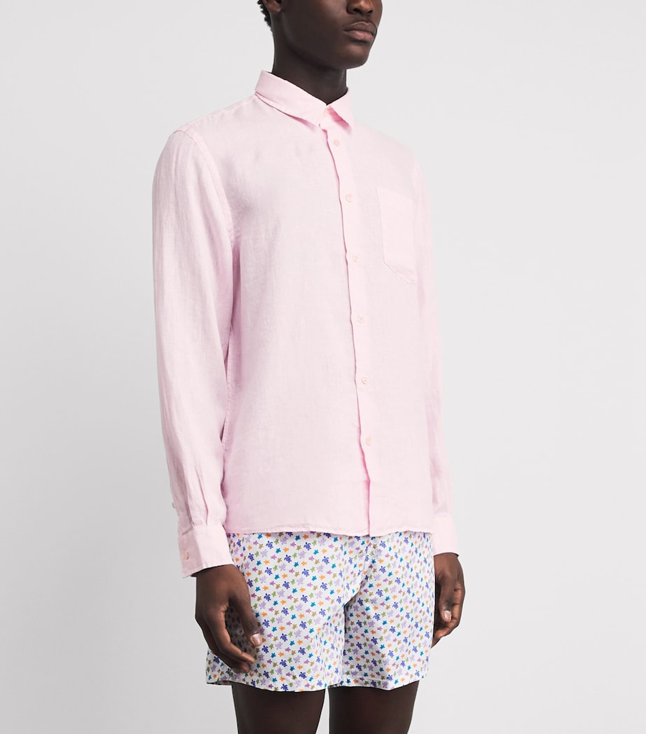 Vilebrequin Mens Linen Shirt Ballerine Image 4