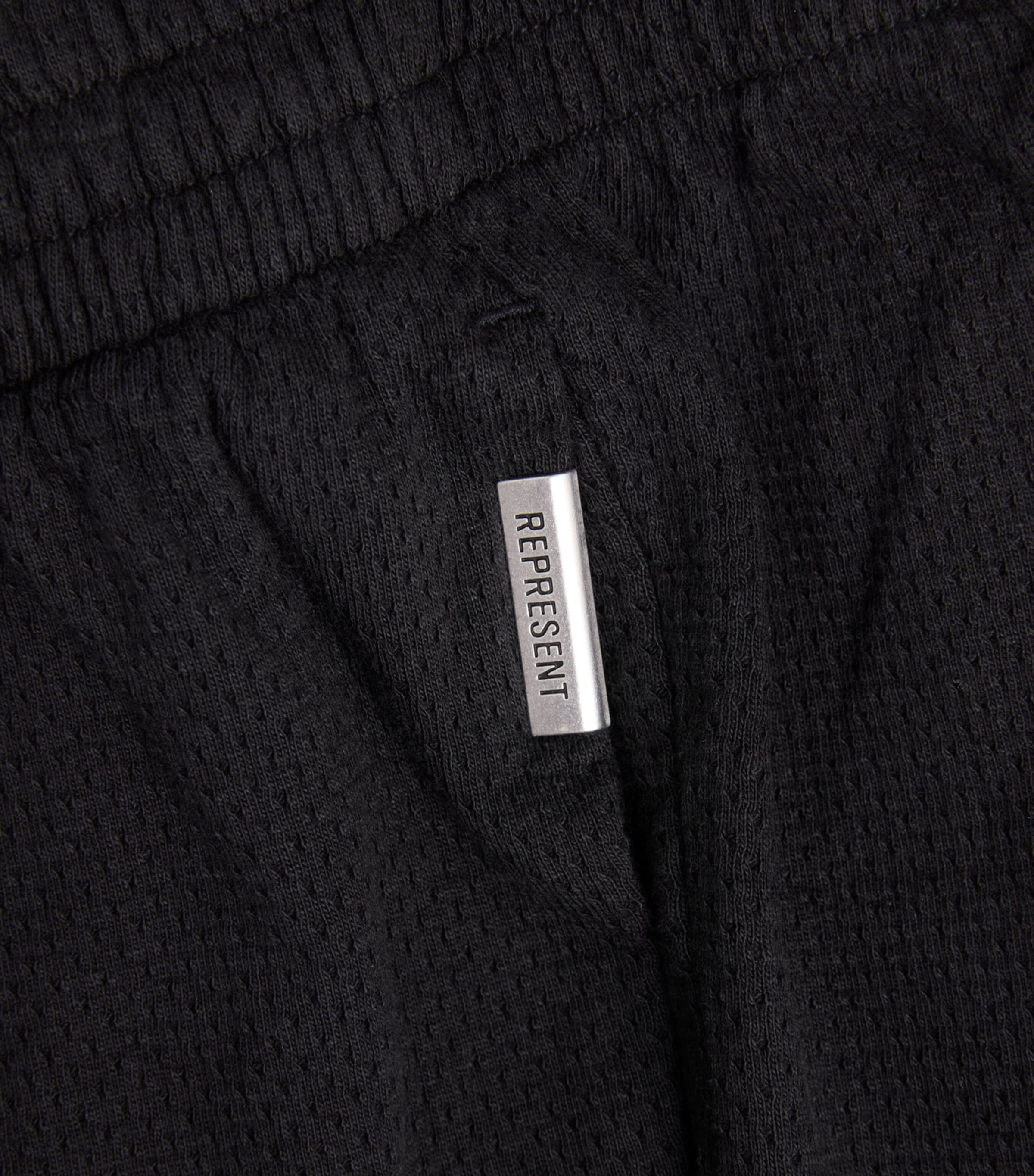 Represent Mens Cotton Micro Owners Club Shorts Black Image 6