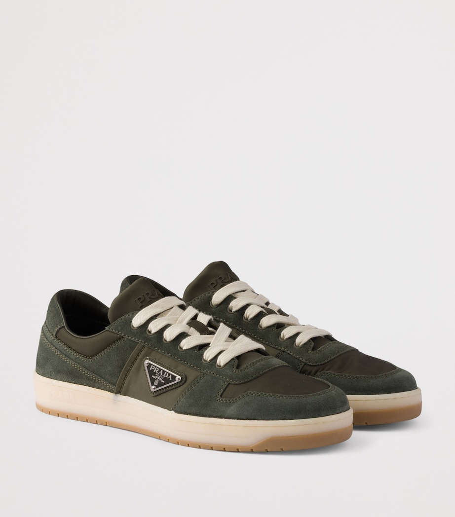 Prada Suede and Re-Nylon Downtown Sneakers Image 2