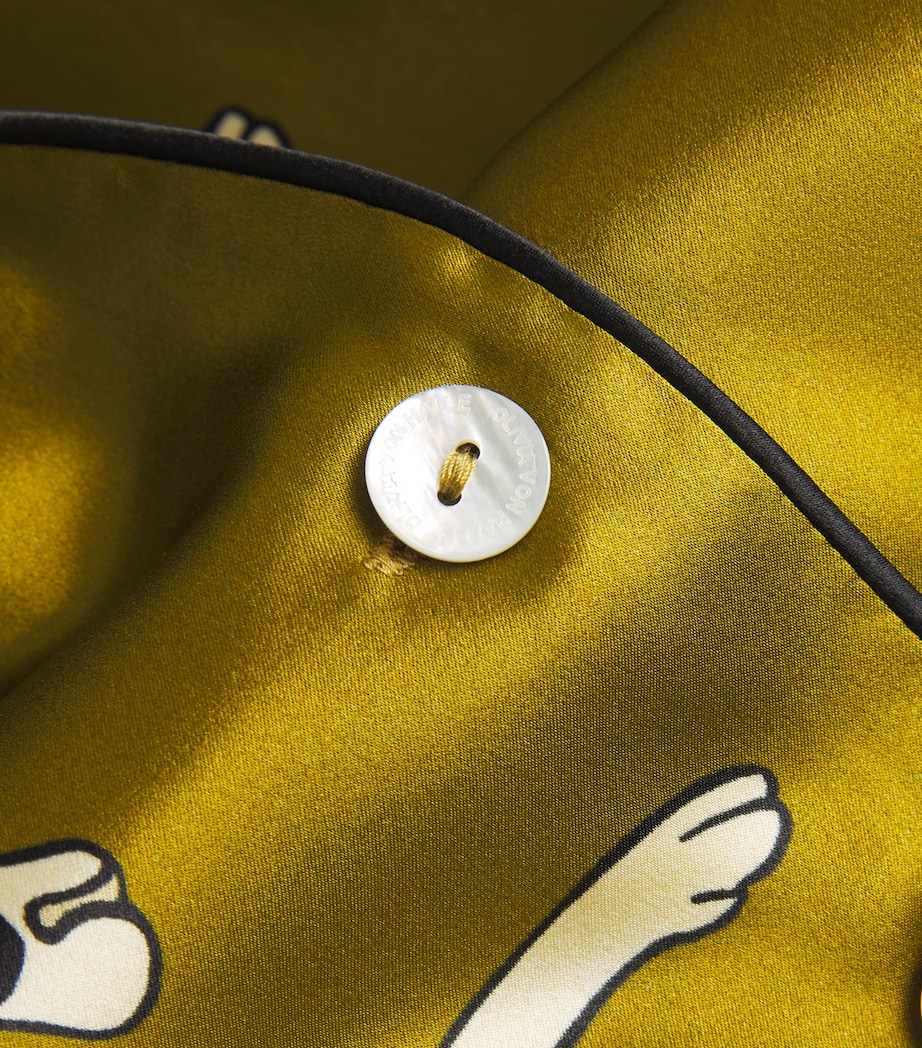 Silk Cheetah Lila Pyjama Set CHANSON Image 5