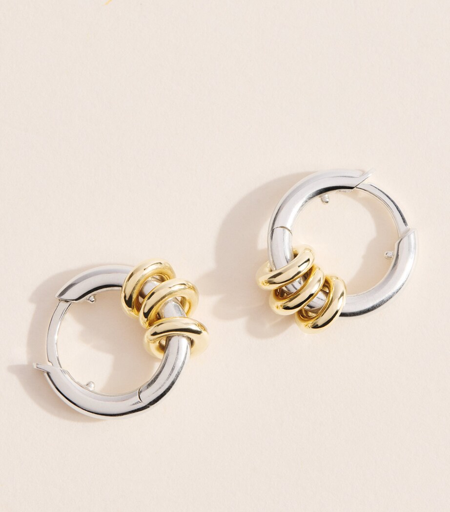 Spinelli Kilcollin Sterling Silver and Yellow Gold Nevine Hoop Earrings Sterling Silver Image 5