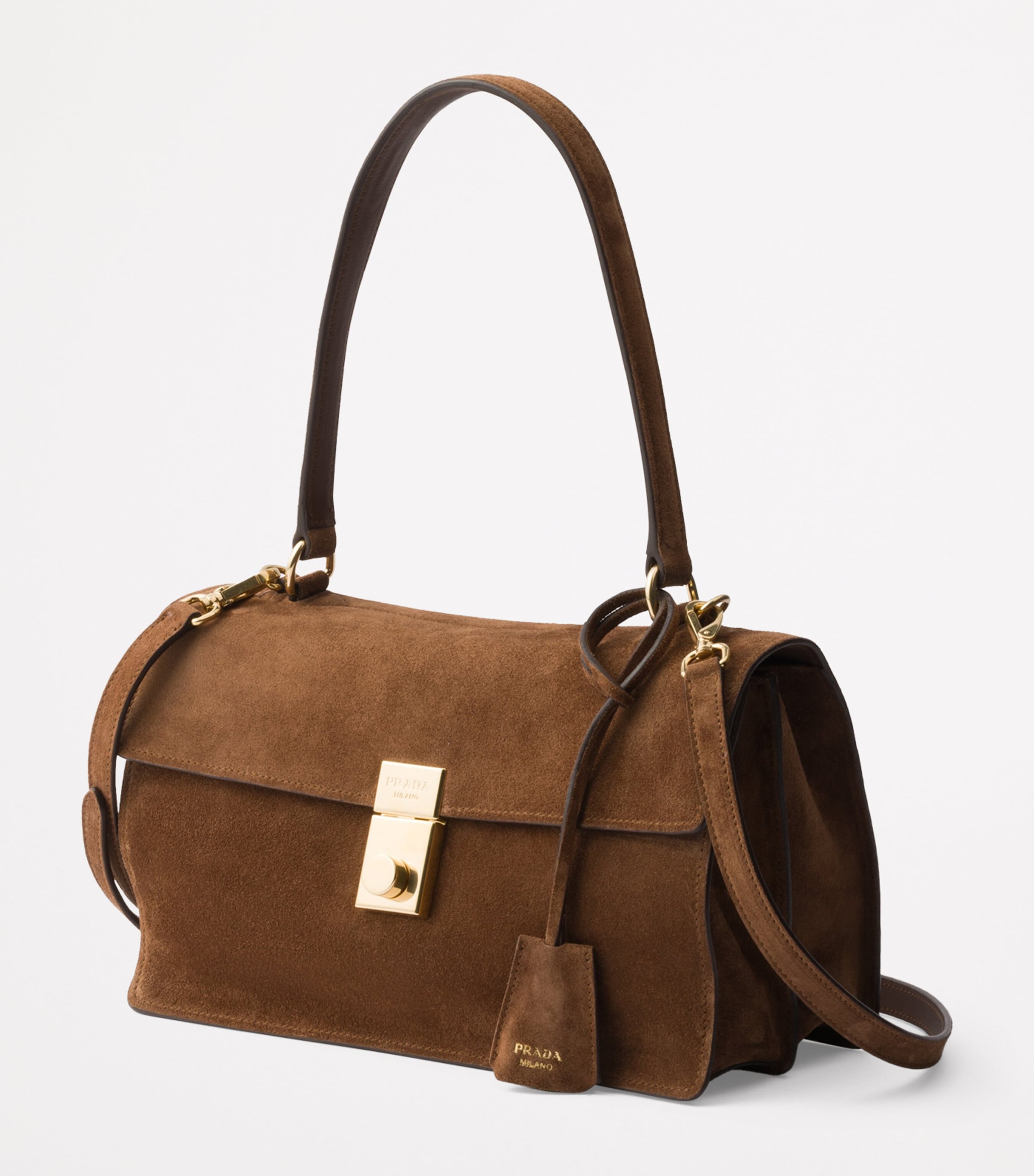 Medium Suede Shoulder Bag F0324 Image 2