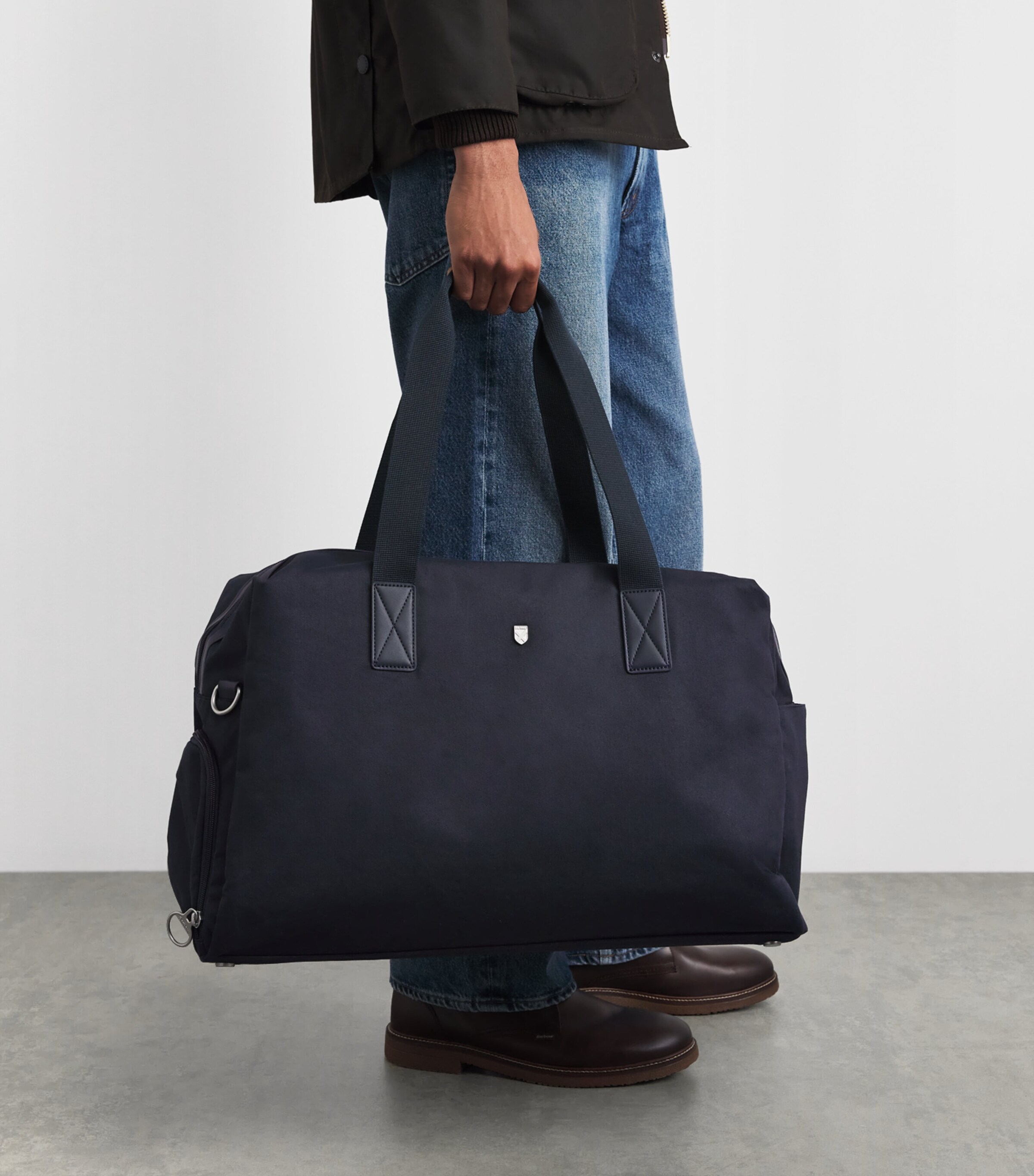 Barbour Navy Cascade City Holdall Bag | Harrods HK