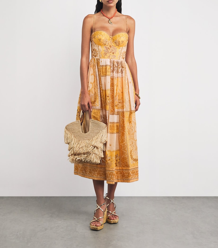 Cotton Lucky Corset Midi Dress MUSBAND/MUSTRD BNDNA Image 2