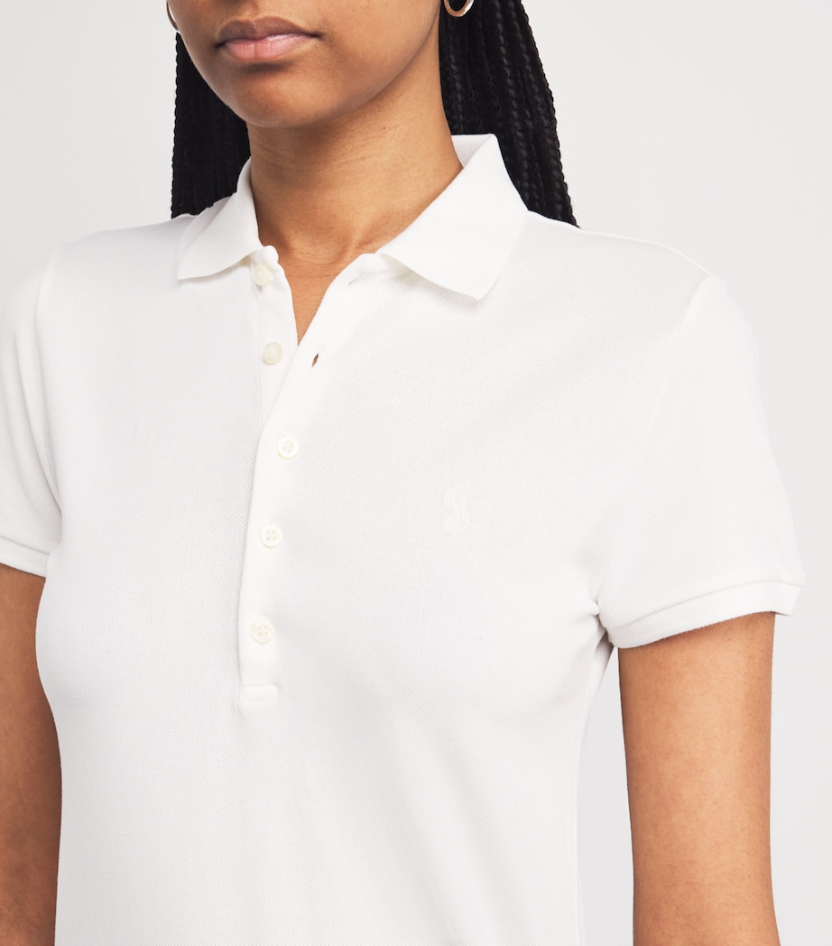 Broderie Anglaise Wrap Midi Dress WHITE Image 6