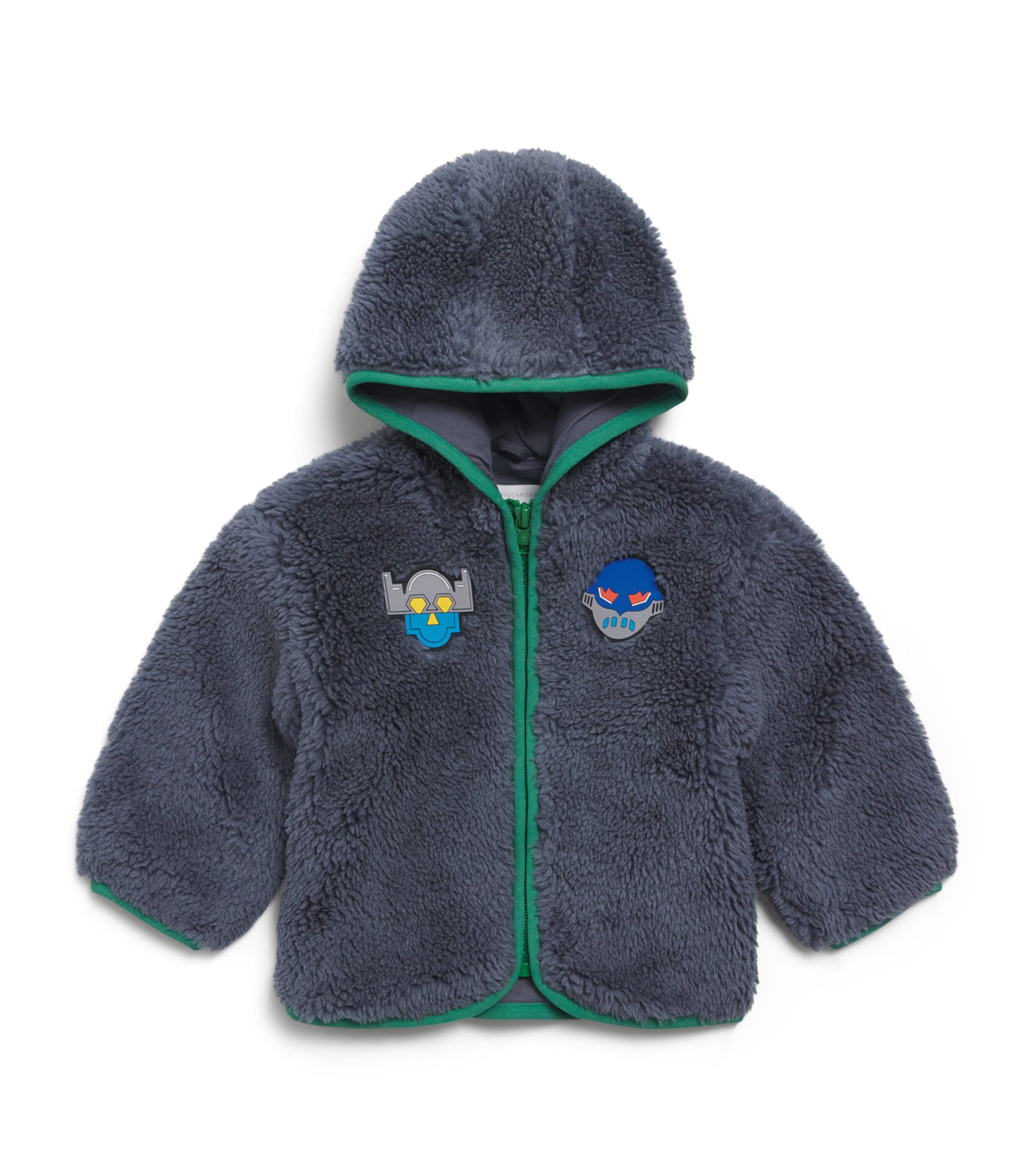Stella McCartney Kids Fleece Superhero Jacket (3-36 Months) Air Force Blue Image 1