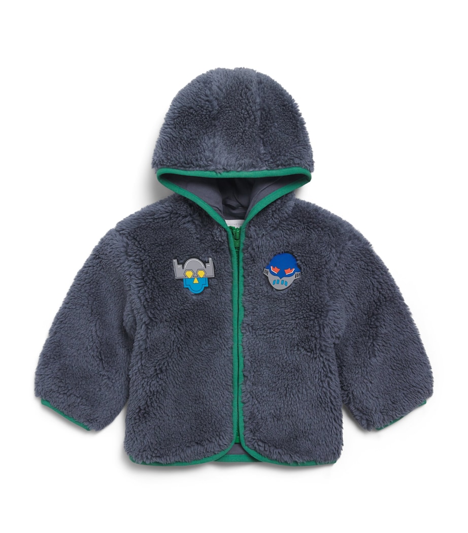Stella McCartney Kids Fleece Superhero Jacket (3-36 Months) Air Force Blue Image 1