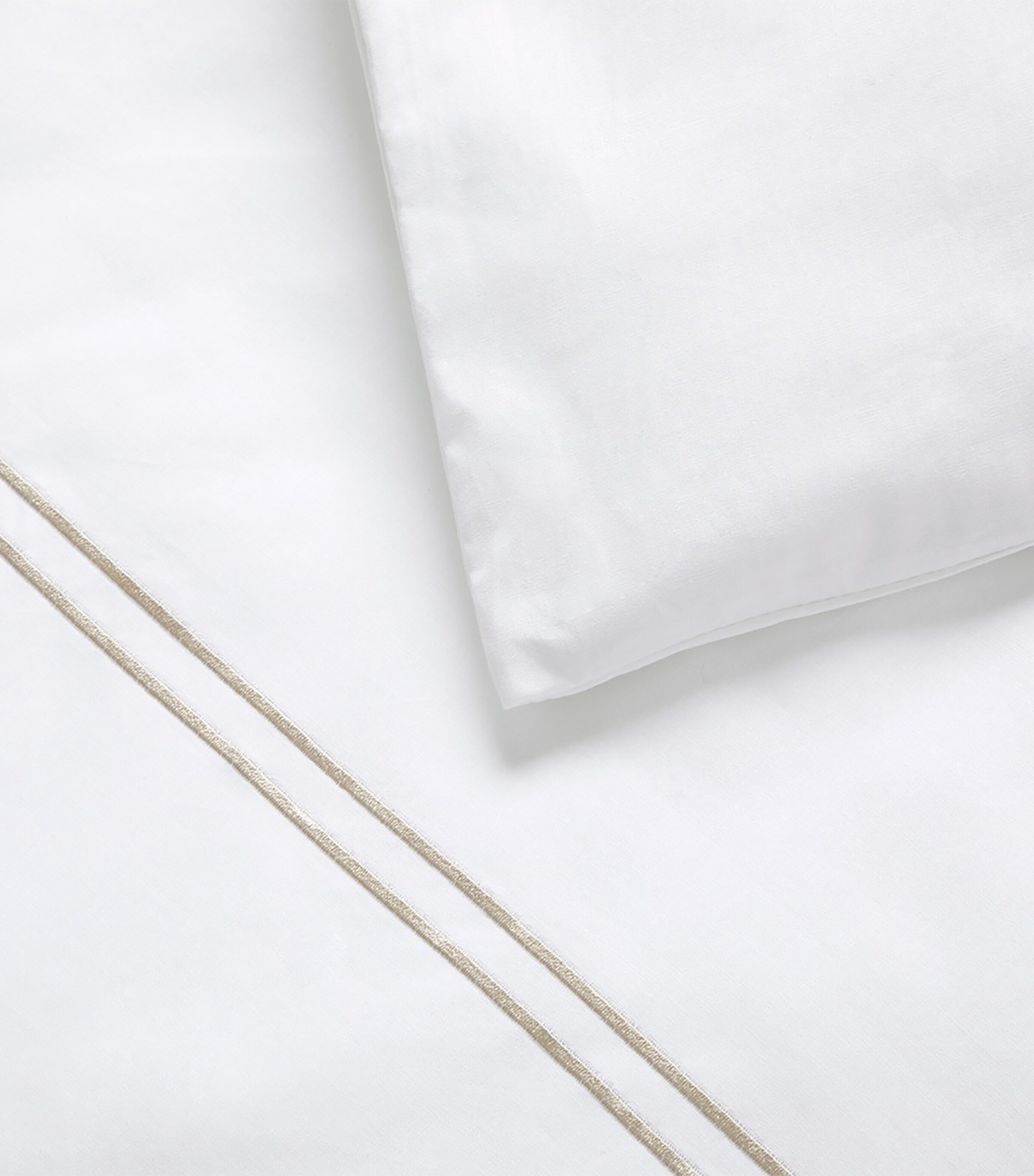 Yves Delorme Organic Cotton Duo Pierre Double Duvet Cover (200cm x 200cm) Pierre Image 3