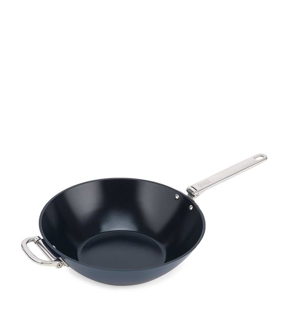 Space Non-Stick Folding Handle Wok (32cm) MIDNIGHT BLUE Image 6