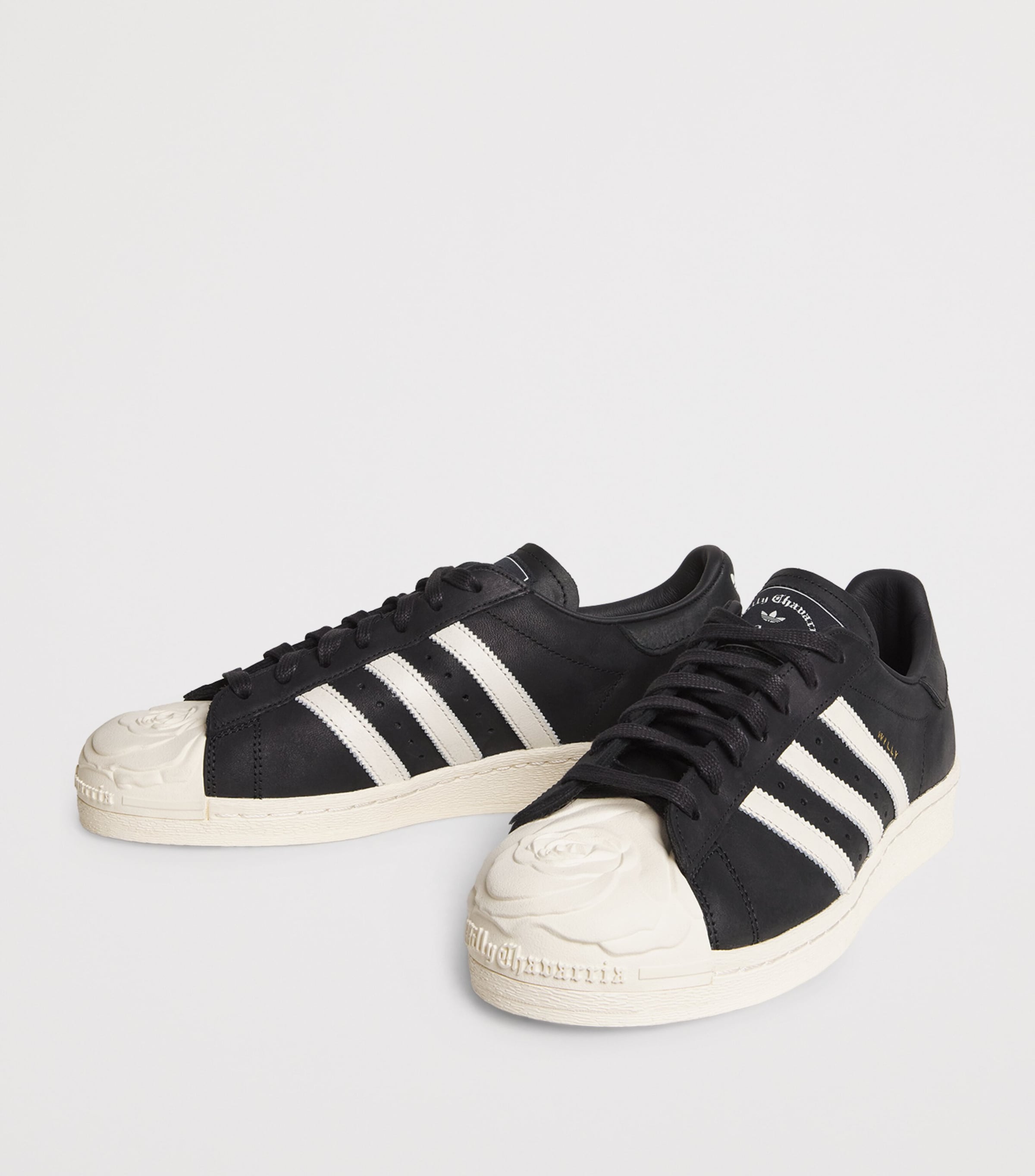 Willy Chavarria x adidas Originals Superstar Sneakers Black/white/gold Image 3