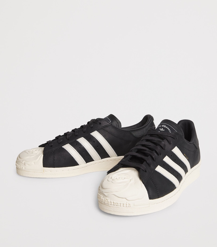 Willy Chavarria x adidas Originals Superstar Sneakers Black/white/gold Image 3