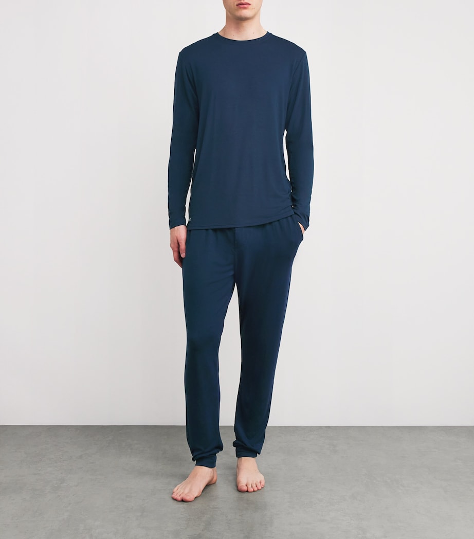 Jersey Cruise Elbow-Patch T-Shirt NAVY/STRIPE Image 2