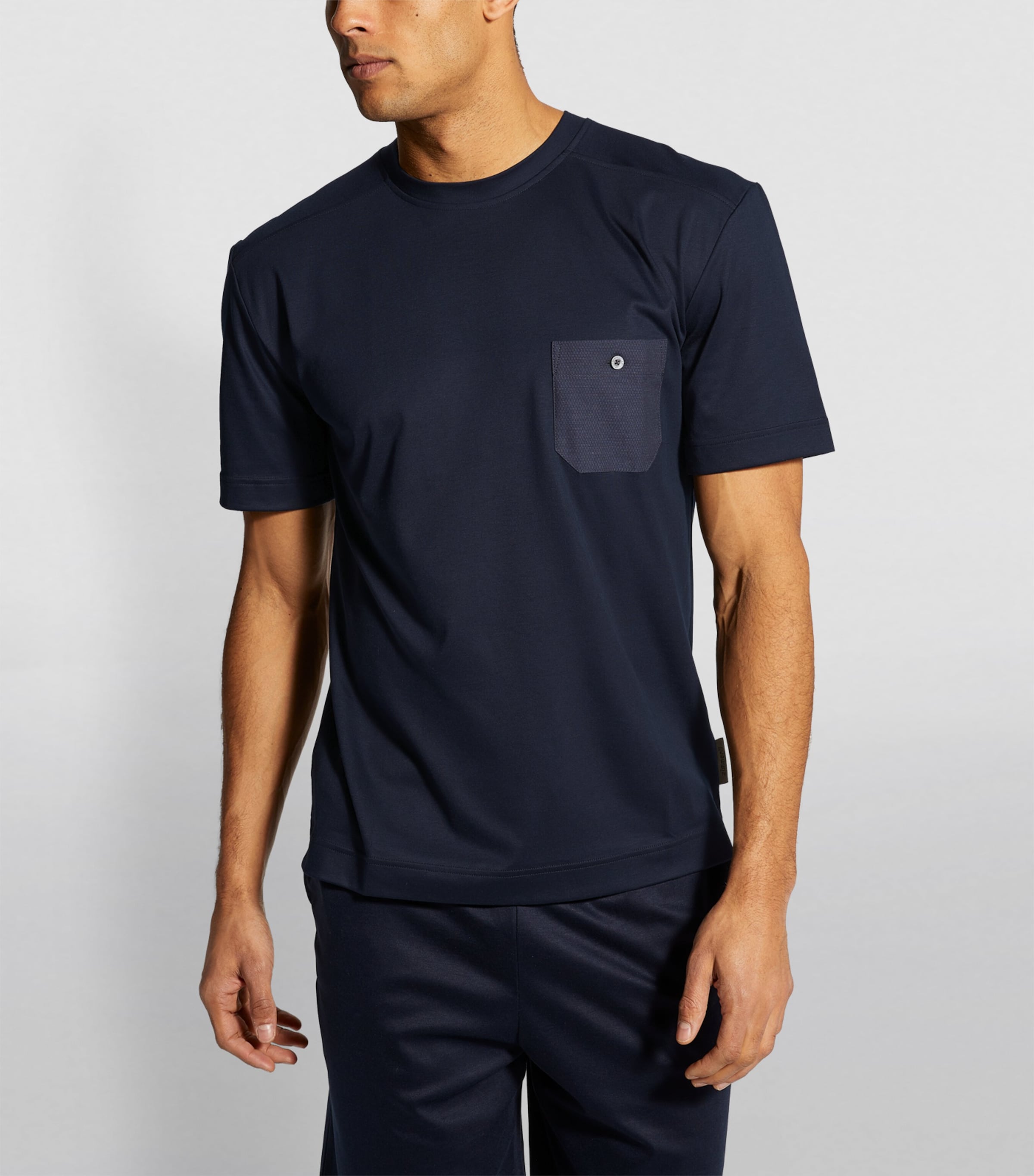 Zimmerli Mens Modern Lounge T-Shirt Midnight Image 3