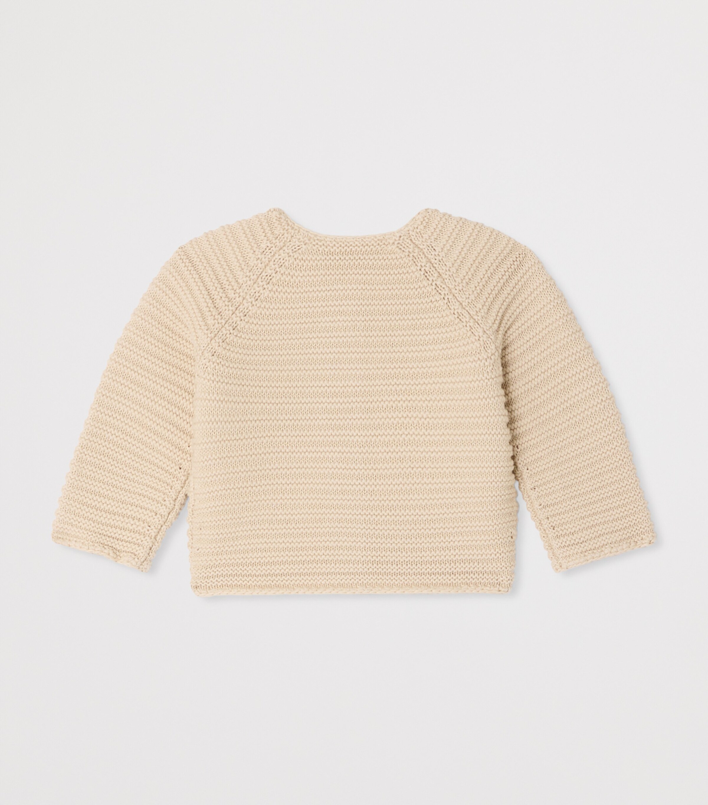 Bonpoint Cotton Cardigan (1-12 Months) Beige Image 2