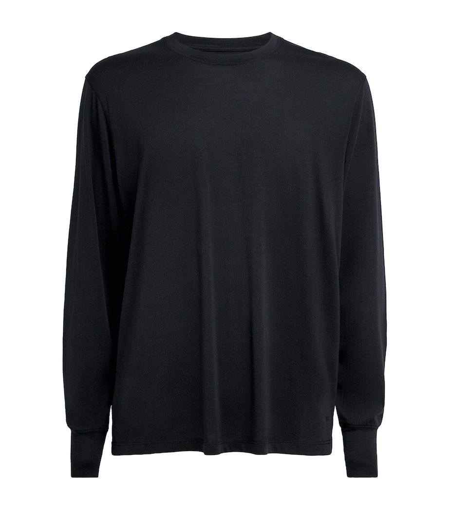 TOM FORD Mens Lyocell-Cotton Long-Sleeve T-Shirt Naa Image 1