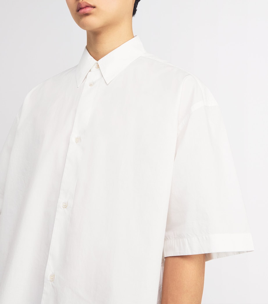 Studio Nicholson Mens Organic Cotton Sorono Oversized Shirt Optic White Image 6