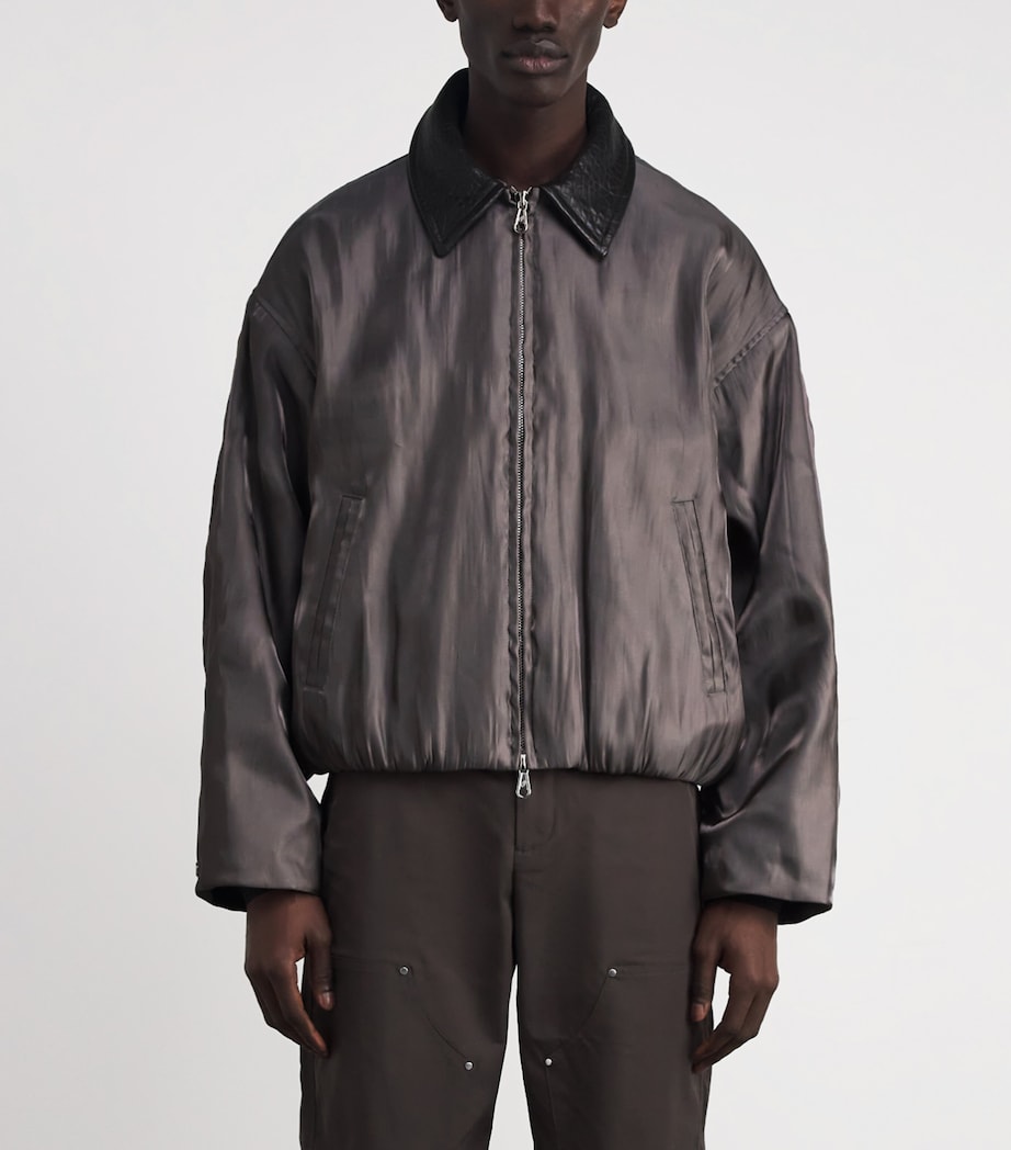 Platinum Bomber Jacket GREY 200 Image 3