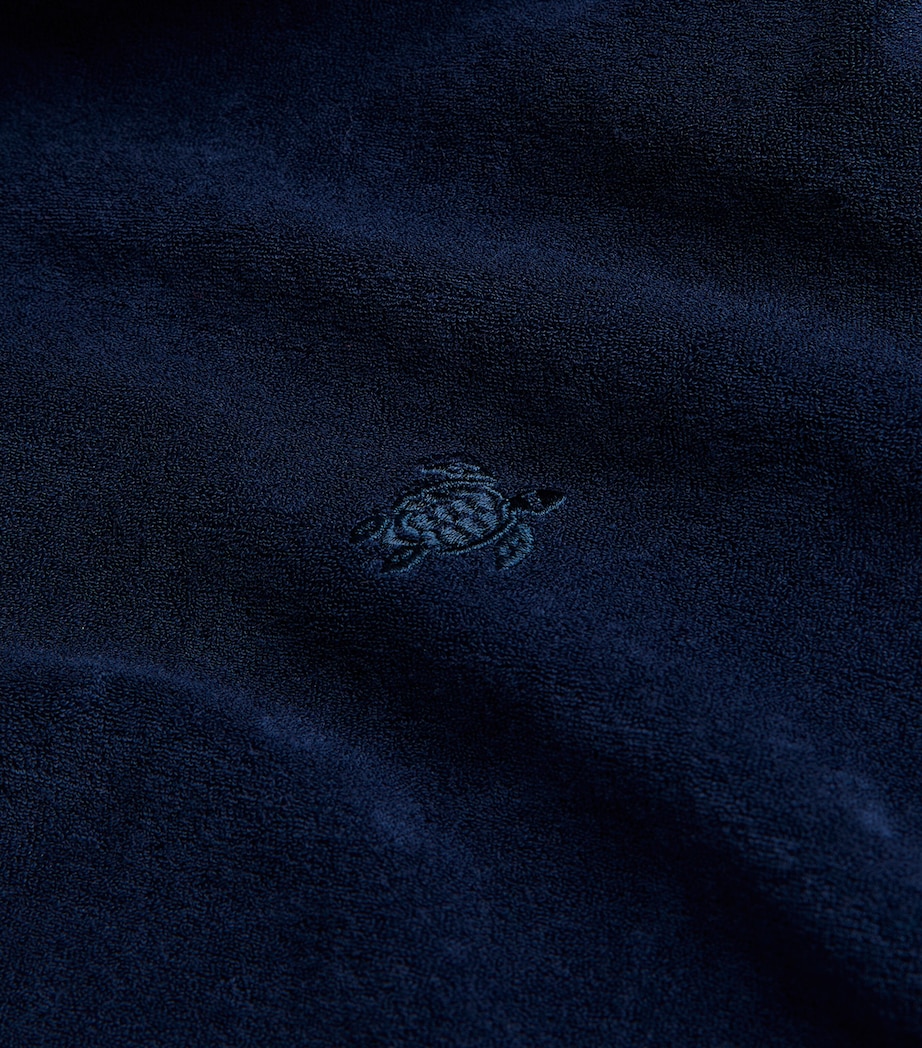 Towelling Polo Shirt 390 BLUE MARINE Image 5