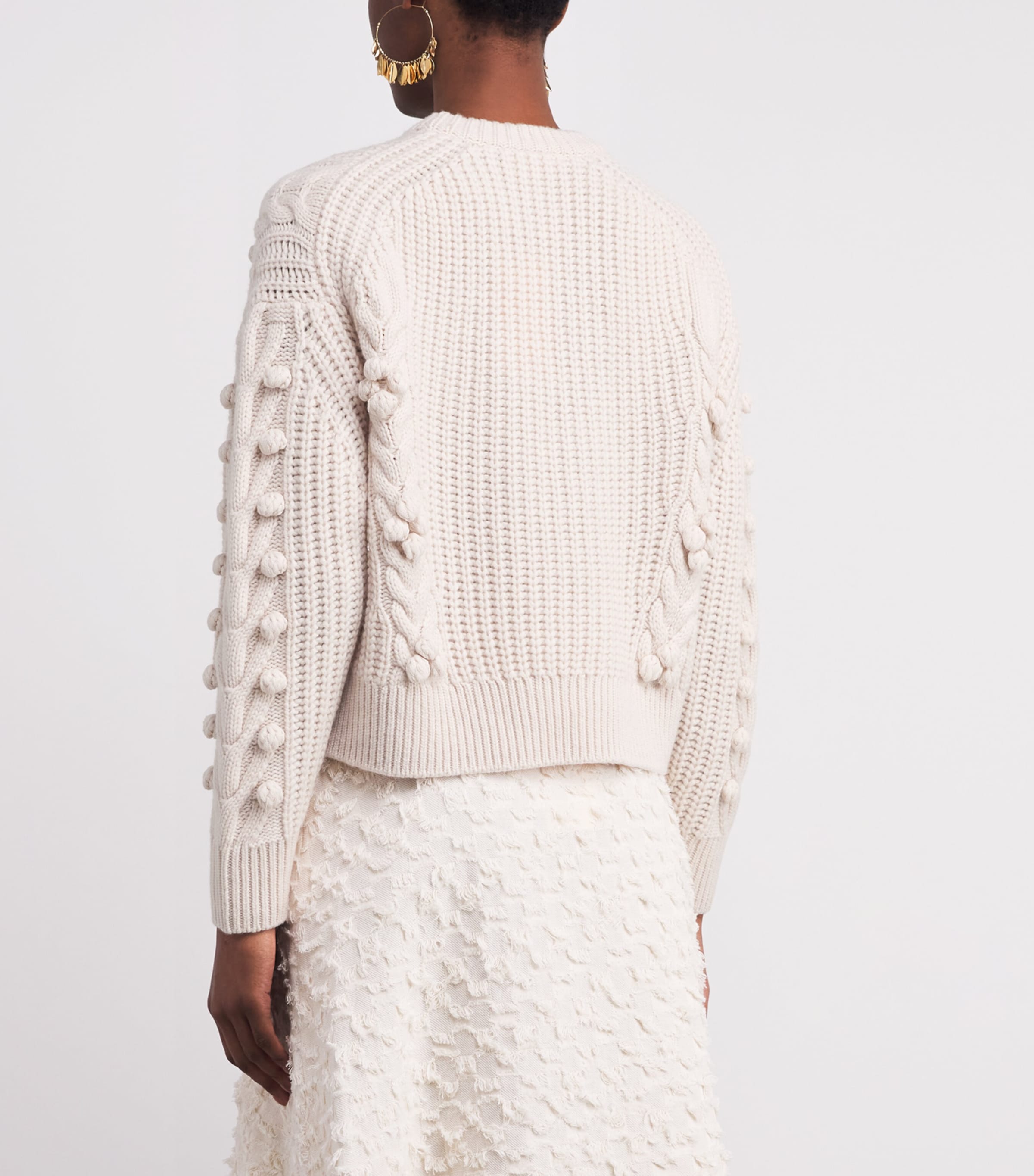 Wool-Cashmere Indra Sweater ALABASTER Image 4