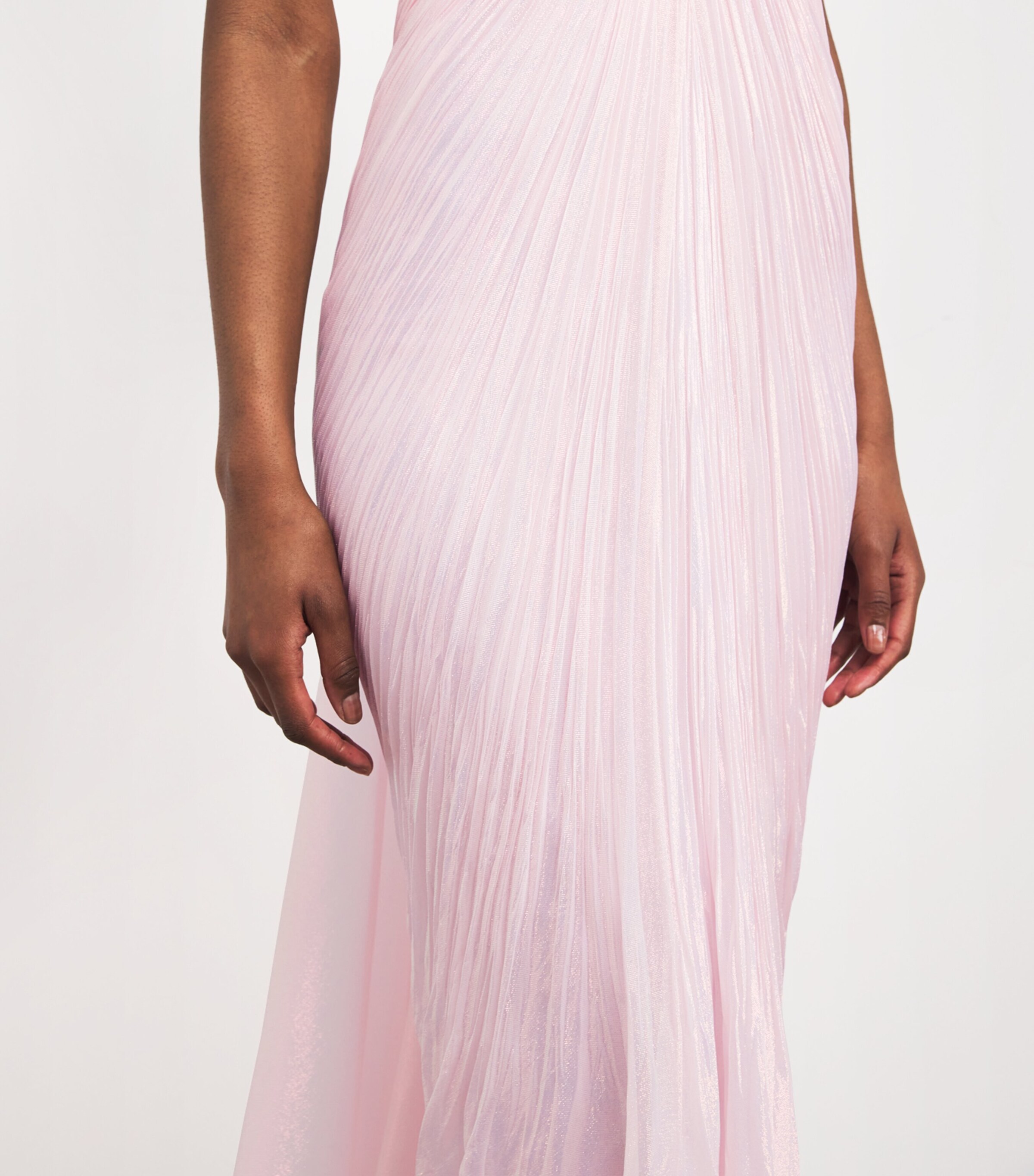 Maria Lucia Hohan Womens Silk-Blend Strapless Meilien Gown Rosa Image 6