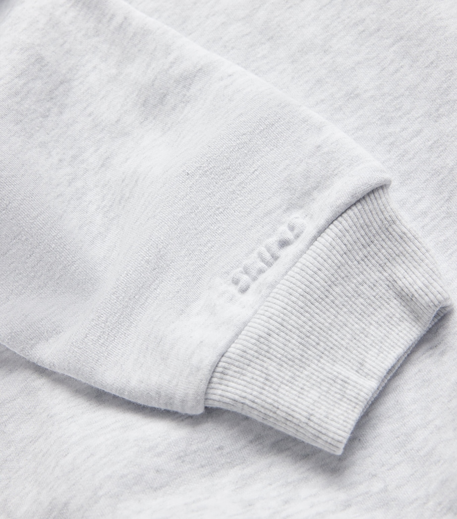 Cotton-Blend Fleece Classic Sweatshirt LIGHT HEATHER GREY Image 5