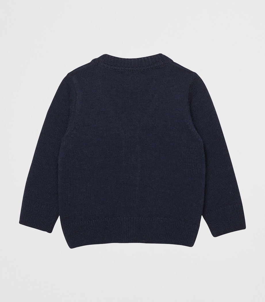 Wool-Blend Fire Engine Cardigan (3-24 Months) NAVY Image 2