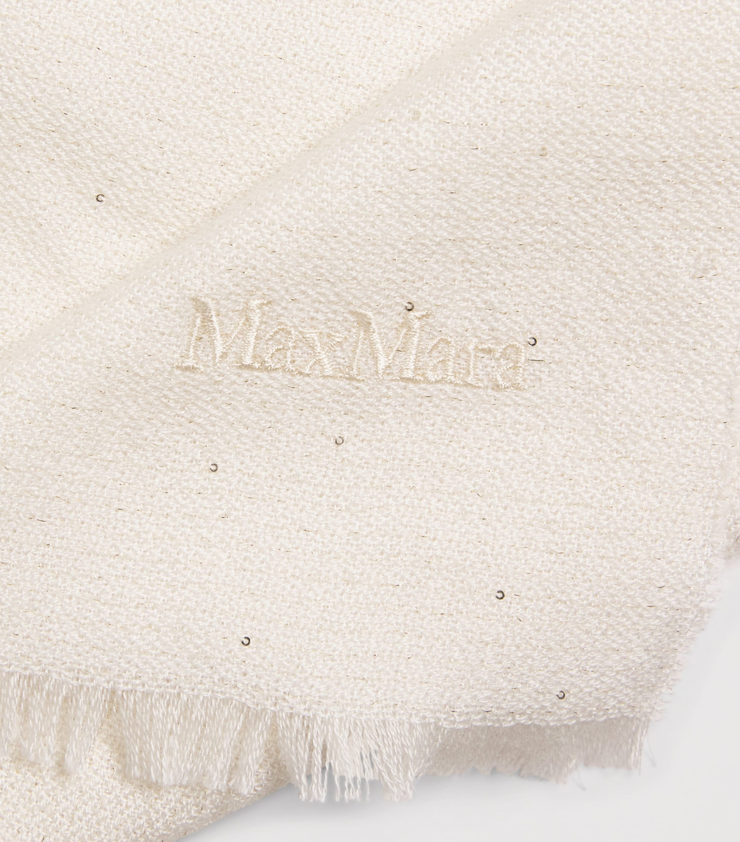 Sequinned Scarf OPTICAL WHITE Image 4