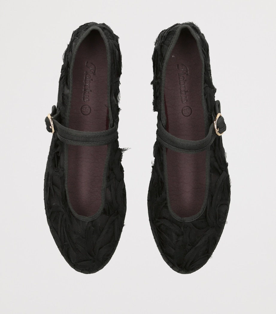 Flabelus Lace Pierre Mary Janes Black Image 3