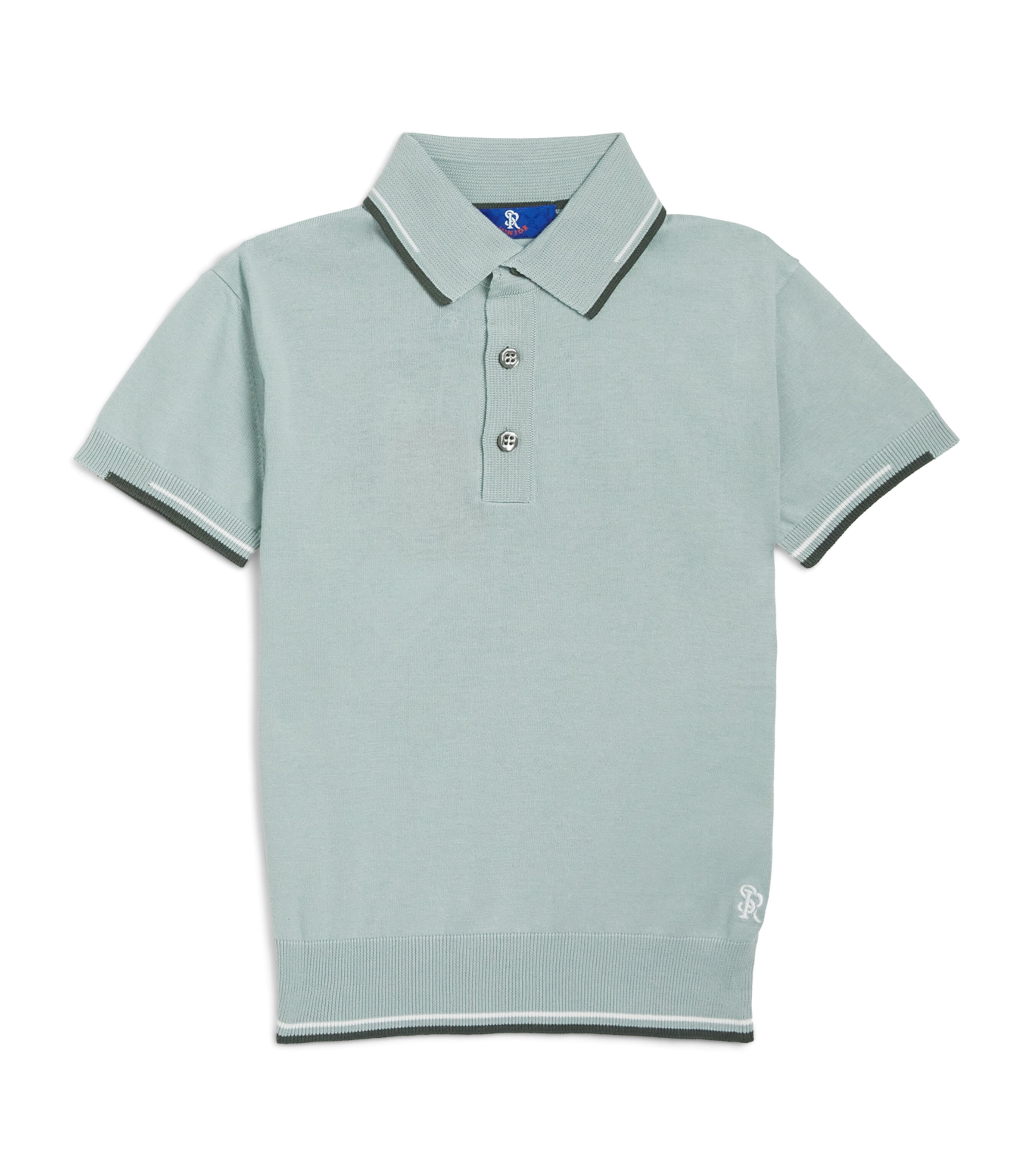 Stefano Ricci Kids Cotton Polo Shirt (4-16 Years) C. Green Image 1