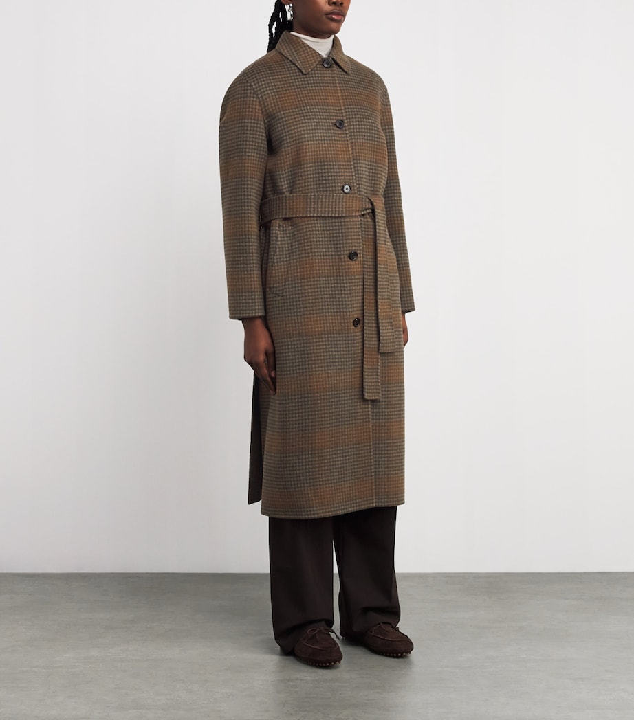 Wool-Cashmere Check Overcoat ZPD-BRASS MULTI Image 3