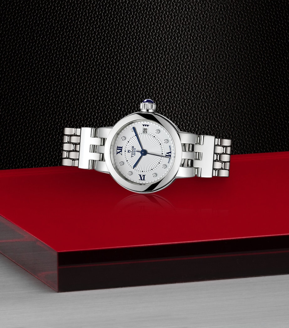 Stainless Steel and Diamond Clair de Rose Watch 26mm WHITE Image 2