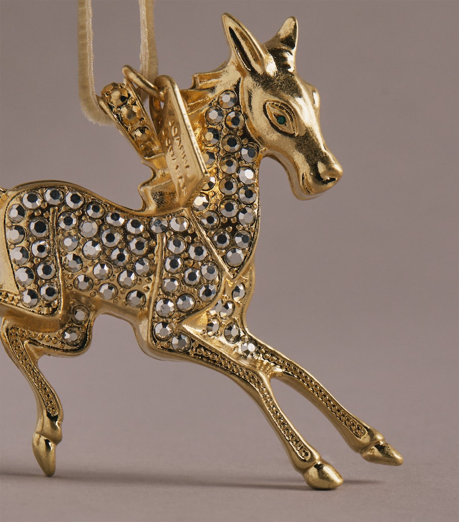 Joanna Buchanan Crystal-Embellished Horse Tree Decoration Gold Image 2