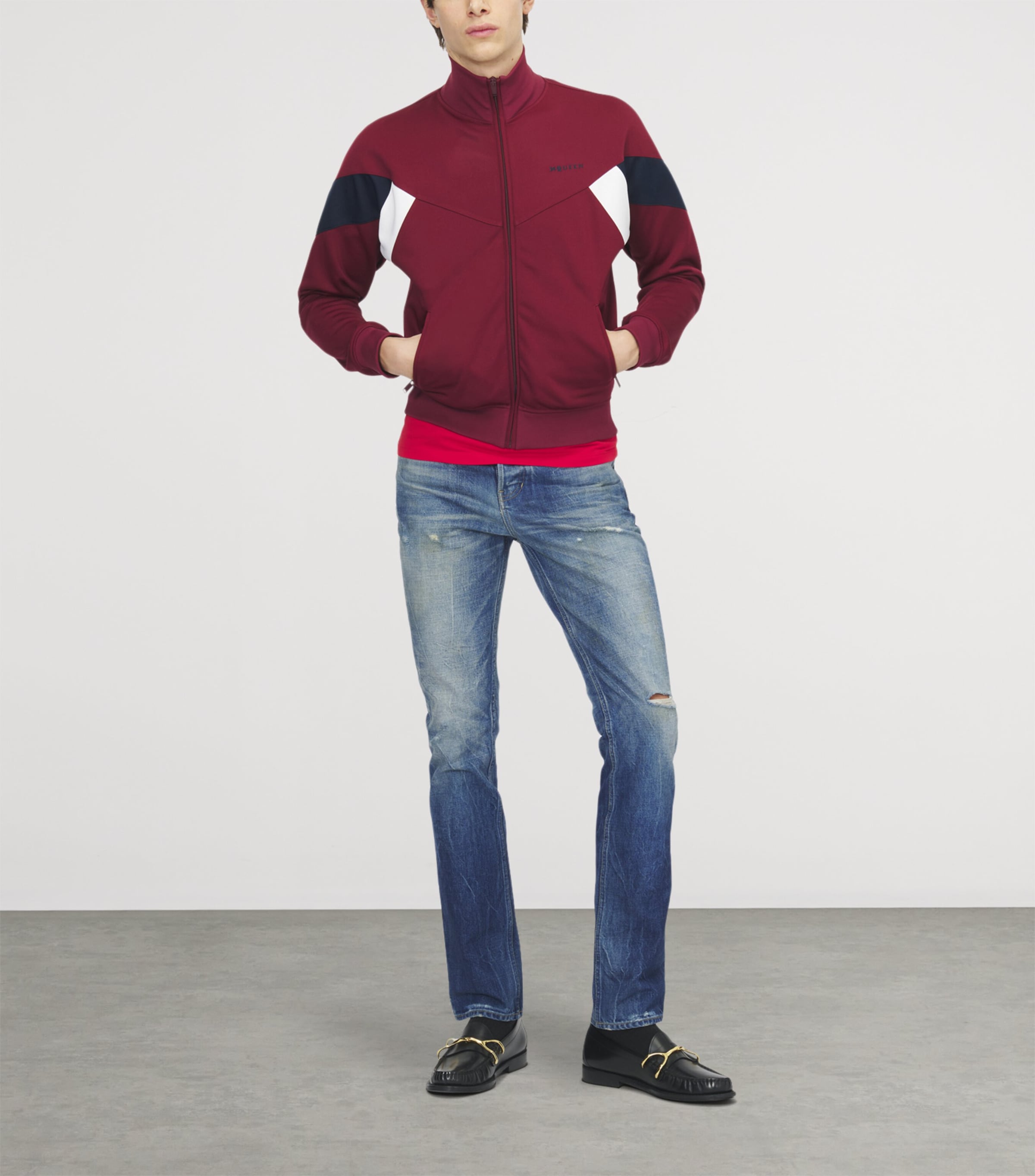 McQueen Mens Logo Track Jacket Image 2