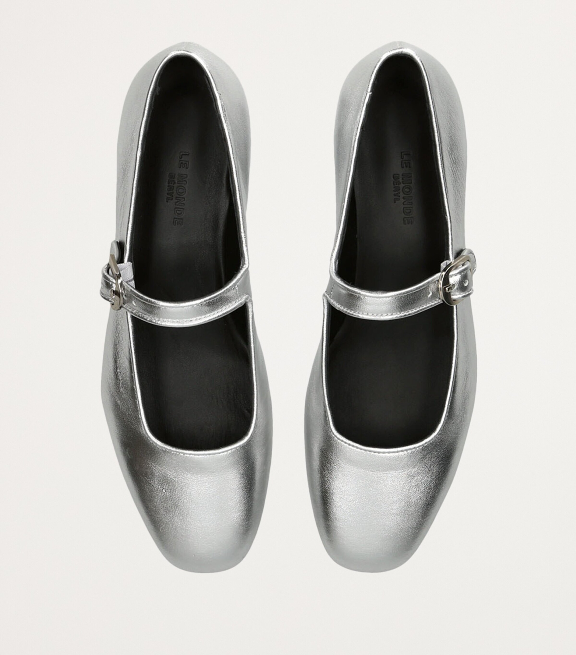Le Monde Beryl Silver Metallic Leather Mary Janes | Harrods US