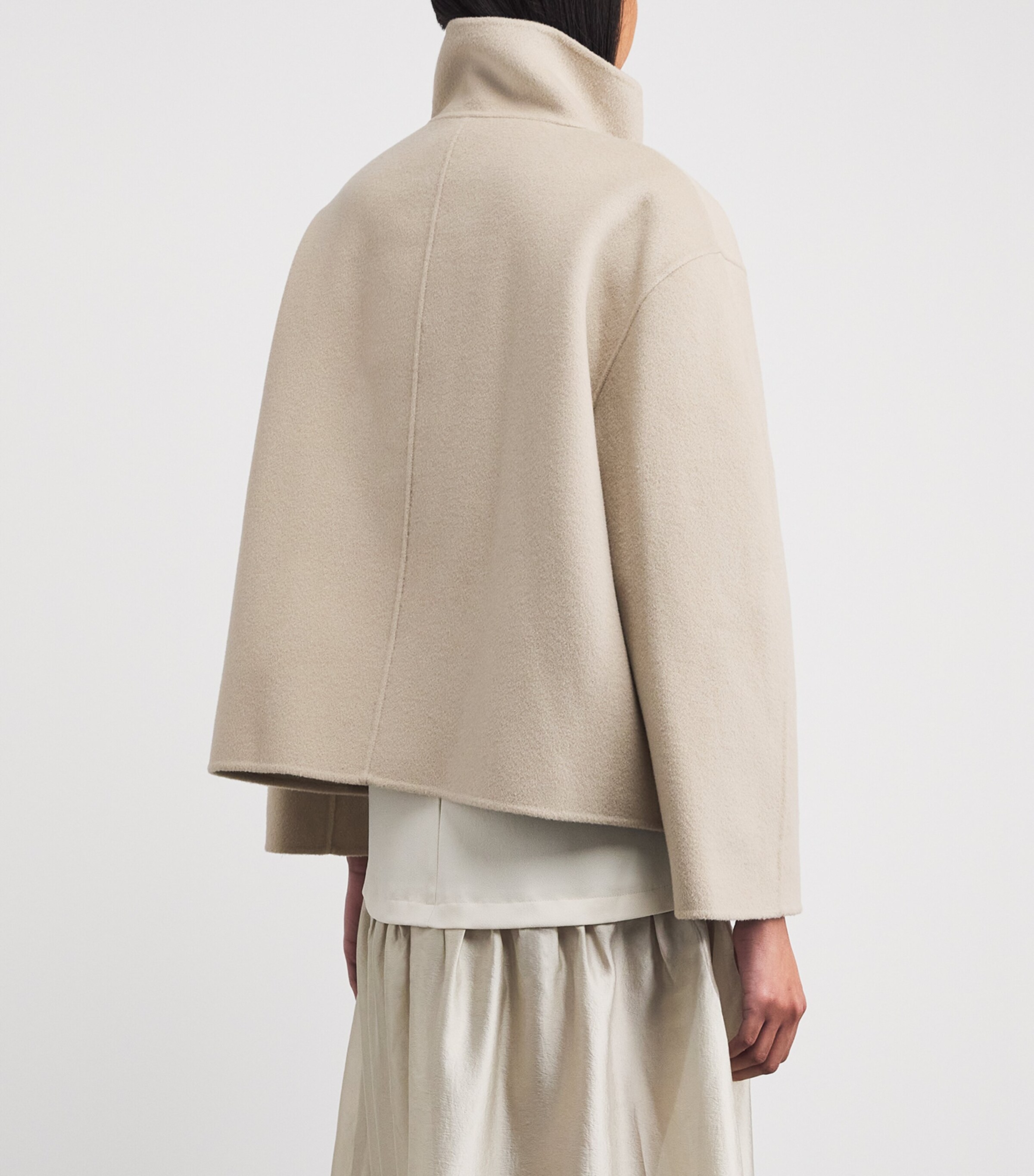Stylein Womens Wool Tove Trench Coat Oyster Image 5