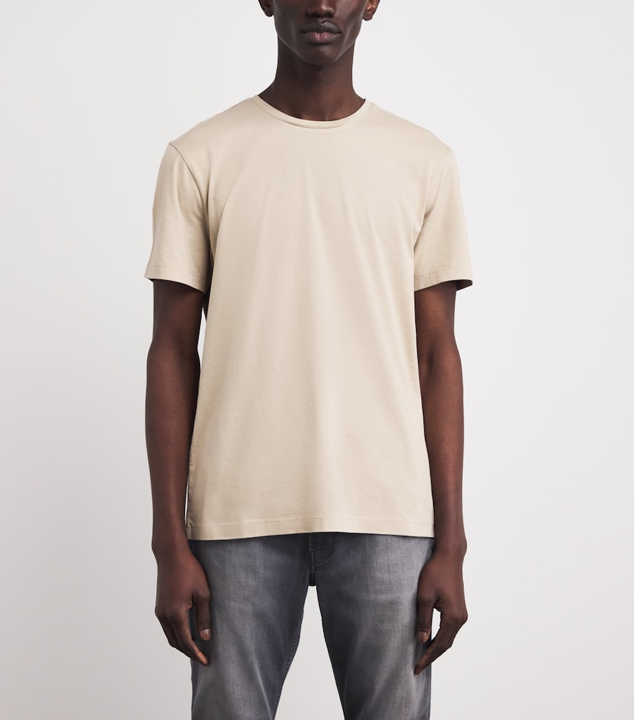 PAIGE Mens Pima Cotton Sorden T-Shirt Natural Image 4