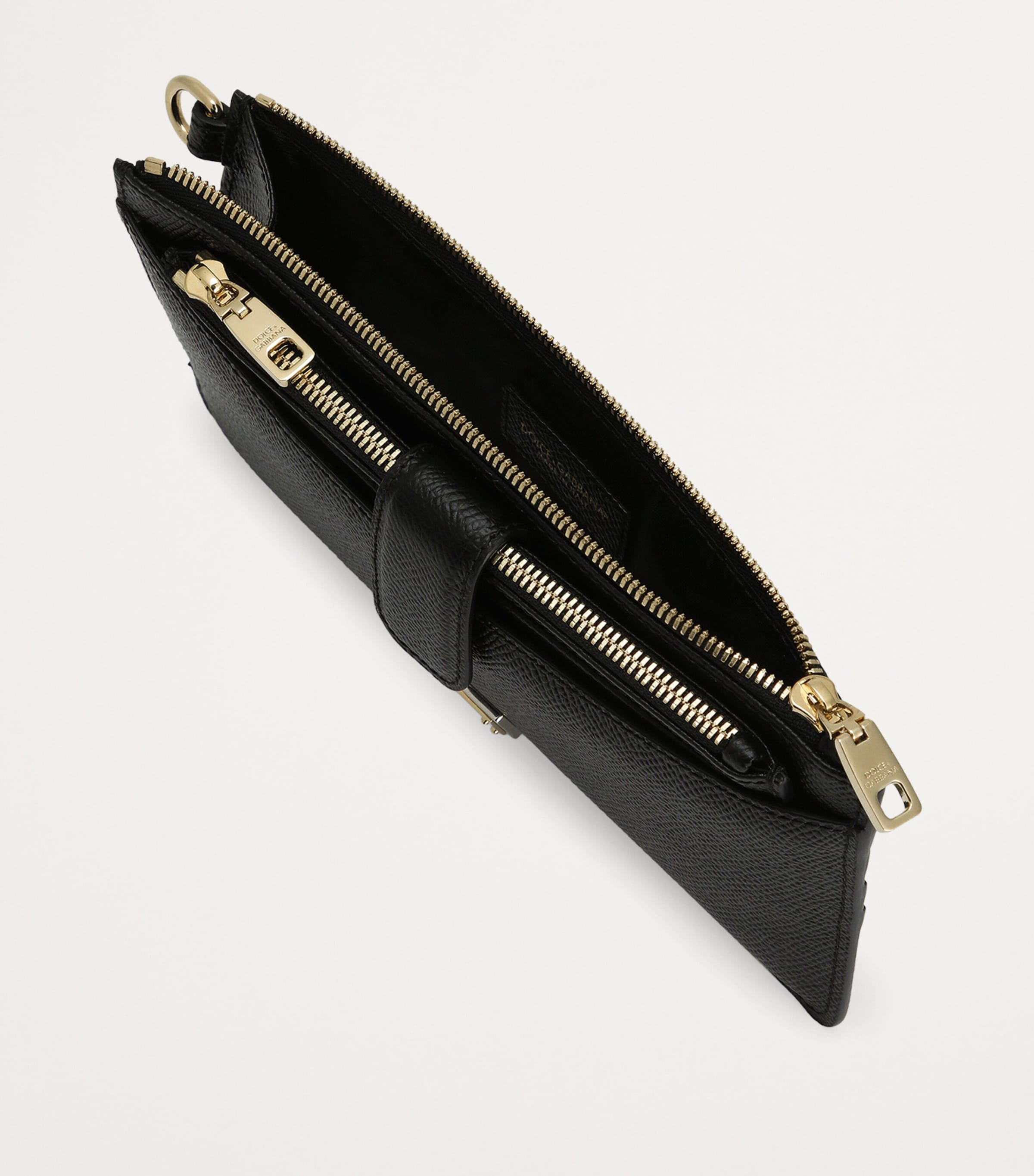 Grained Leather Card Holder 80999-BLACK Image 4
