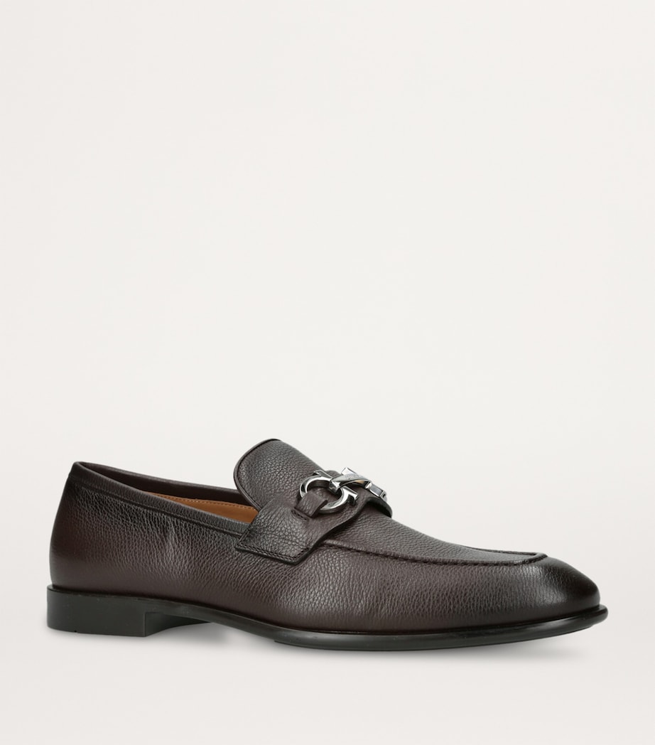 Leather Foster Gancho Loafers DARK BROWN Image 3