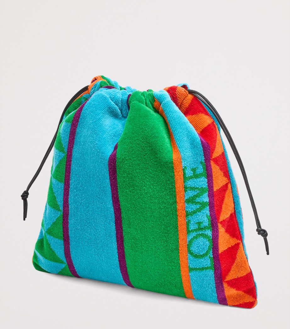 x Paula's Ibiza Drawstring Towel Backback MULTICOLOR Image 2