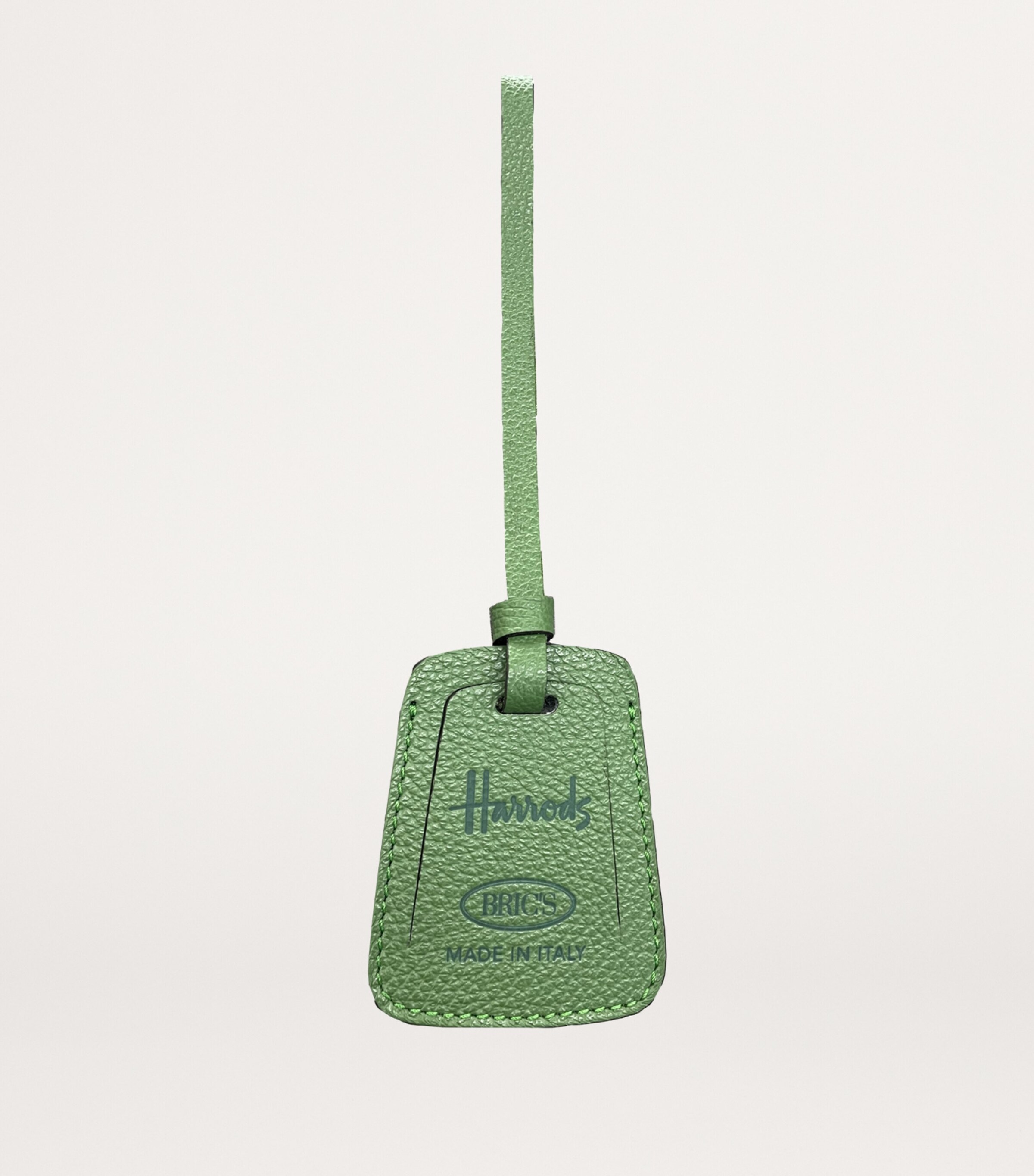 x Harrods Leather Bellagio Holdall BLACK & GREEN Image 6