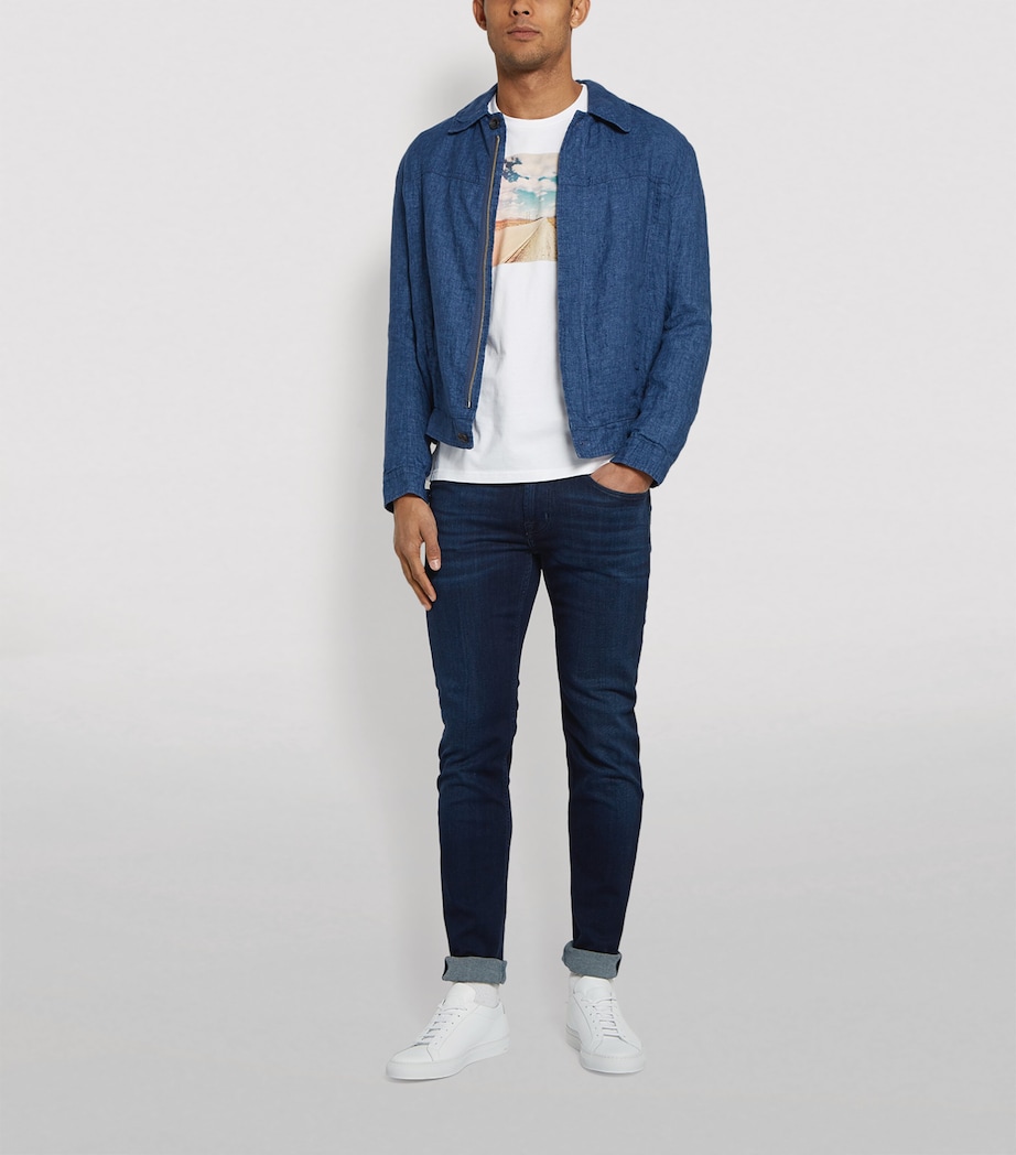 Slimmy Tapered Luxe Performance Plus Jeans DEEP BLUE Image 2